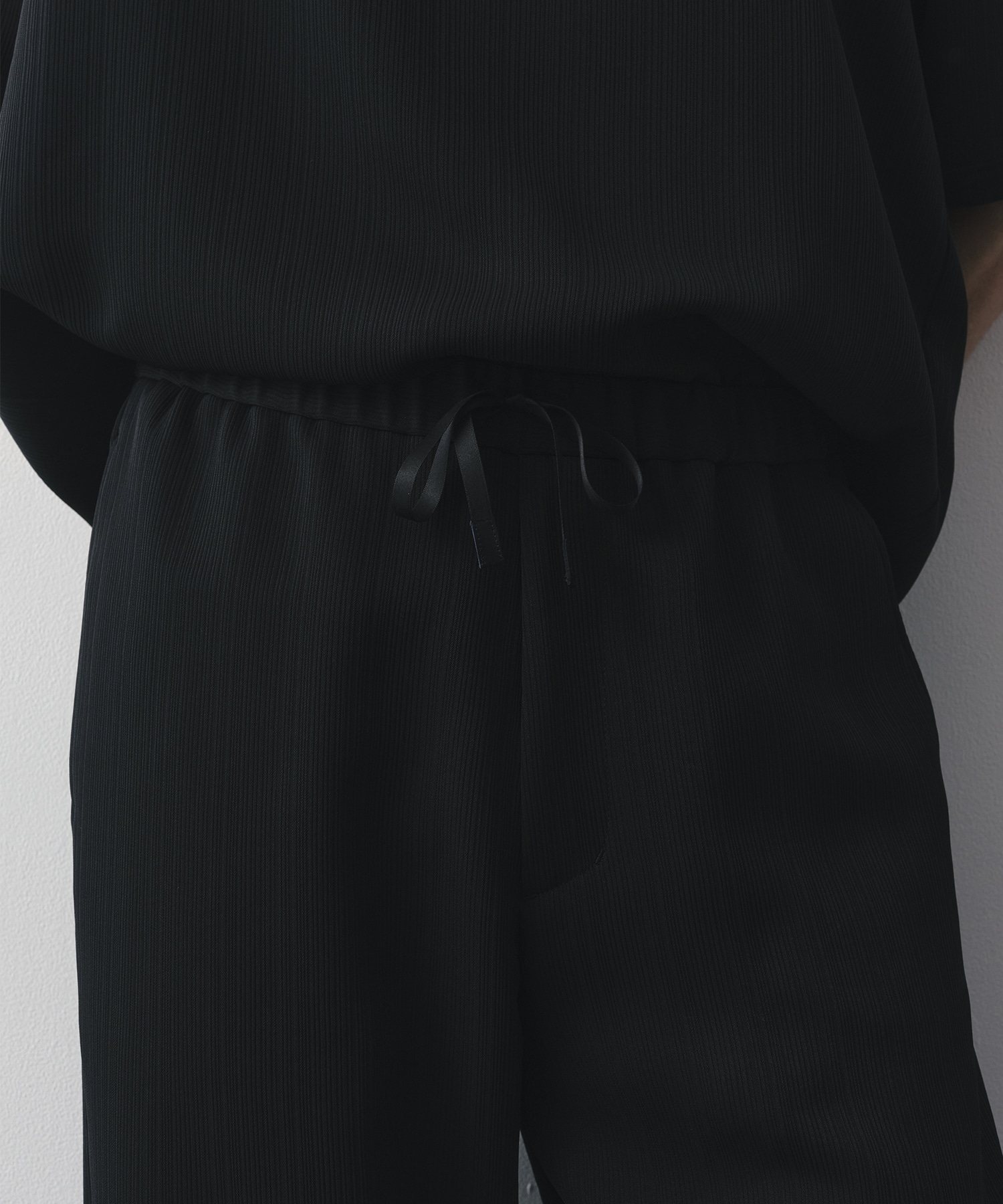 SILK α Pleats Summer Easy Pants SILK α
