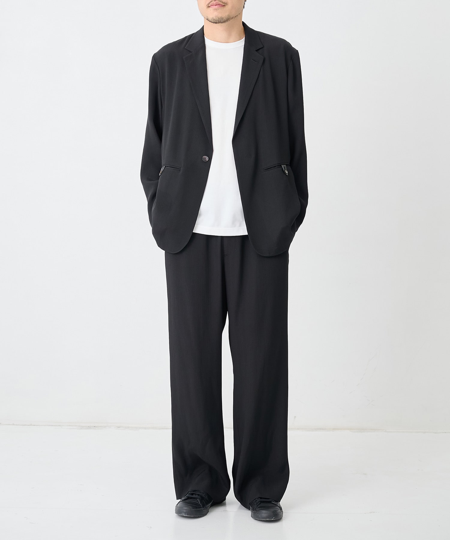 SILK α Pleats Summer Easy Pants SILK α