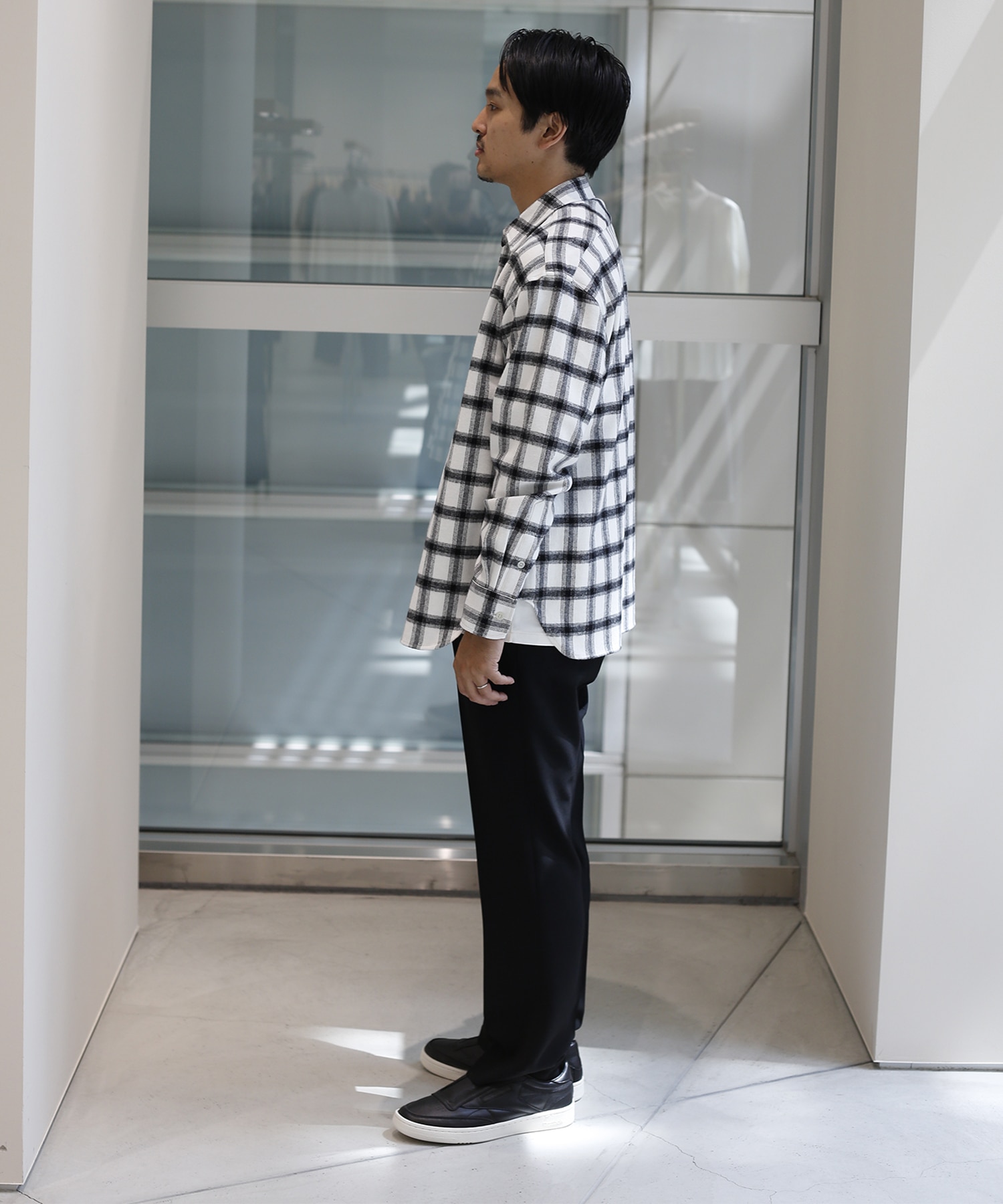 【エヌハリウッド】〈別注〉復刻 Random Button L/S Shirts N.HOOLYWOOD