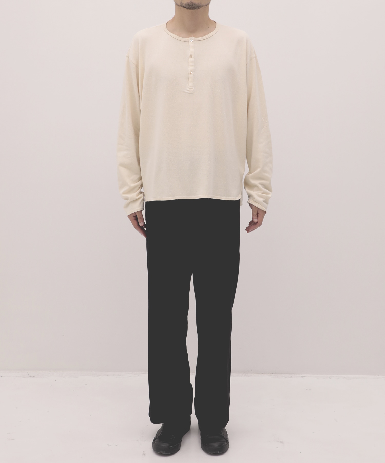 SILK α Henry Neck L/S Tee SILK α