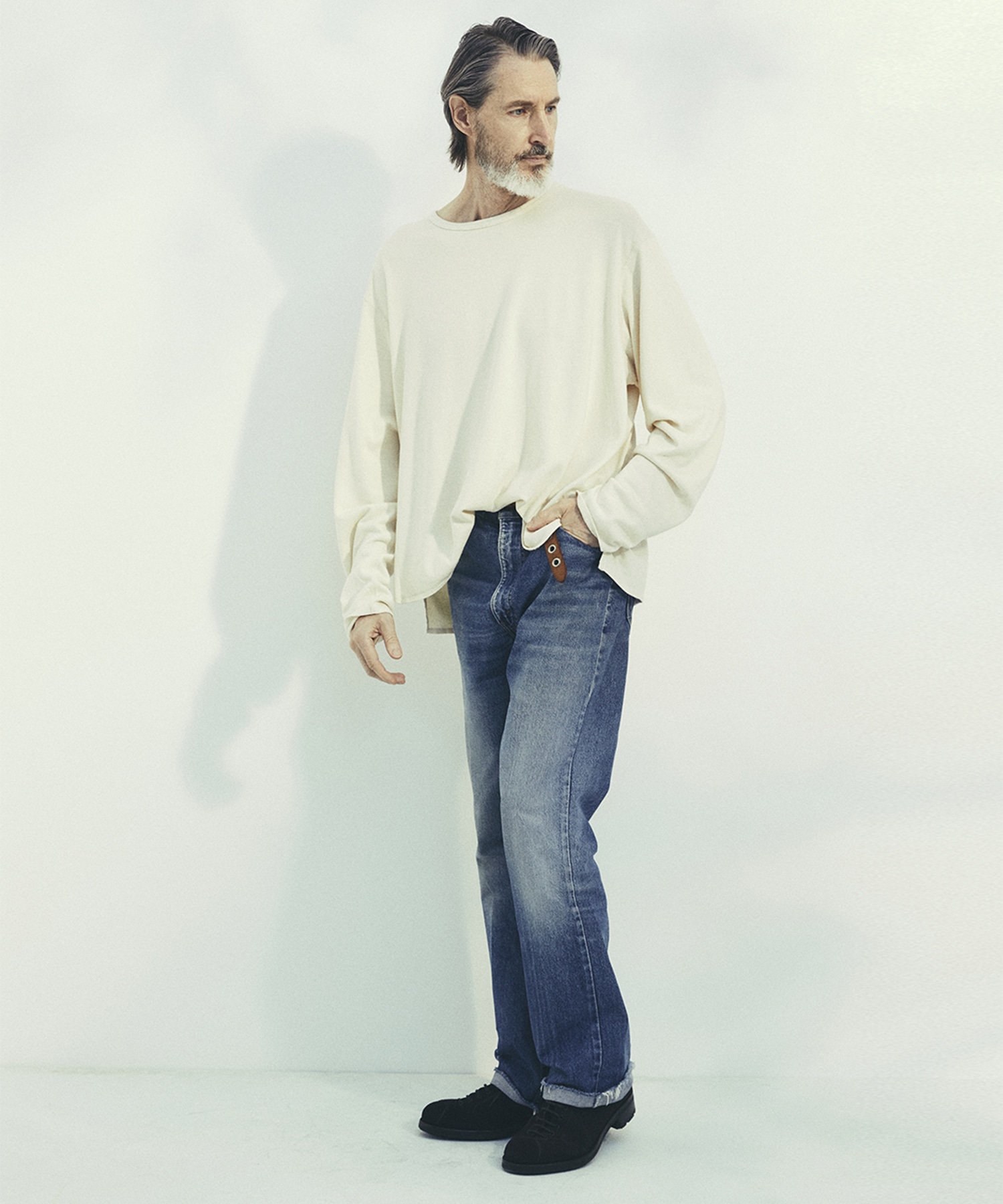 SILK α U-Neck L/S Tee SILK α