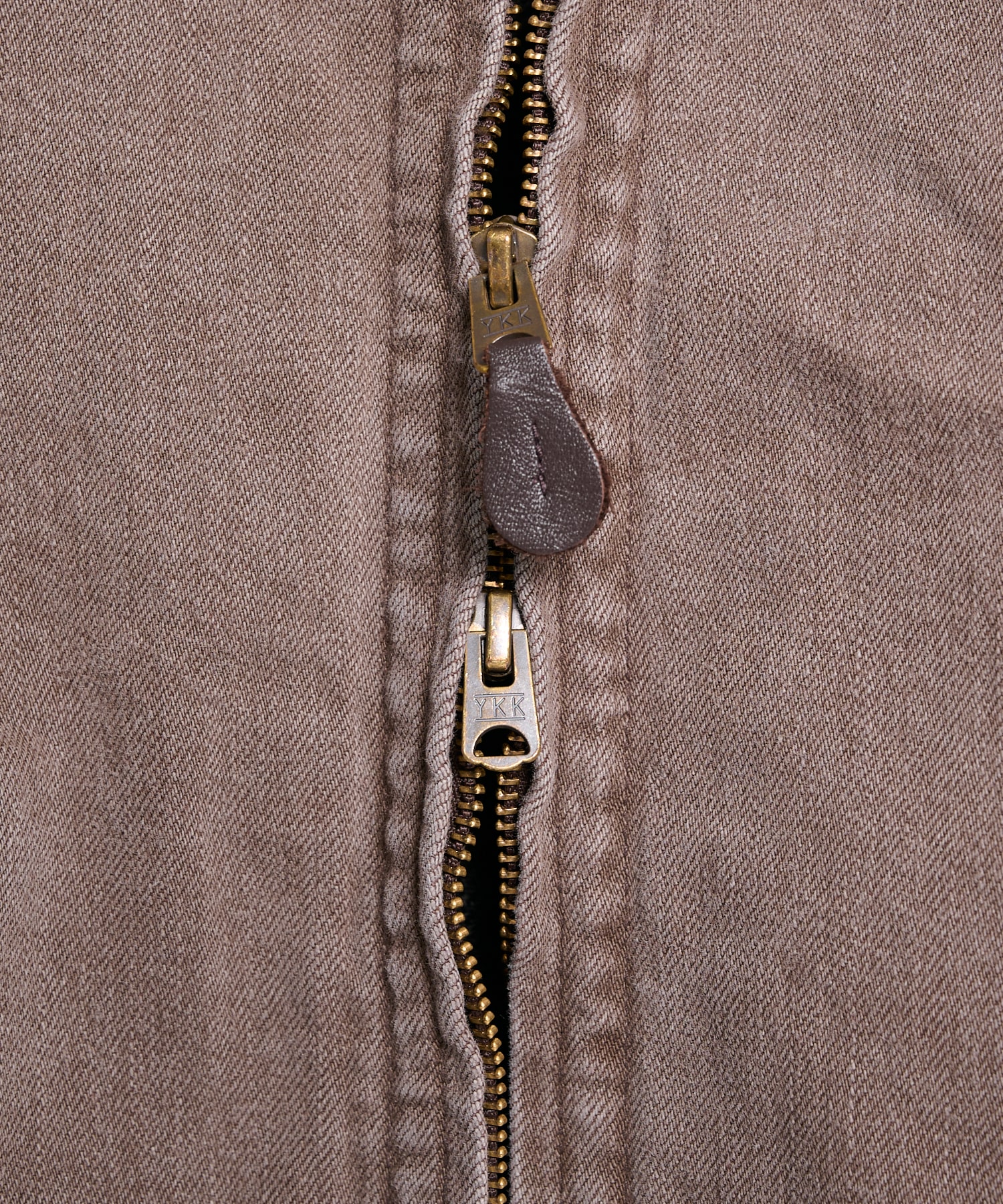 26fw-jk-06-b Faded denim zip jakcet KHOKI