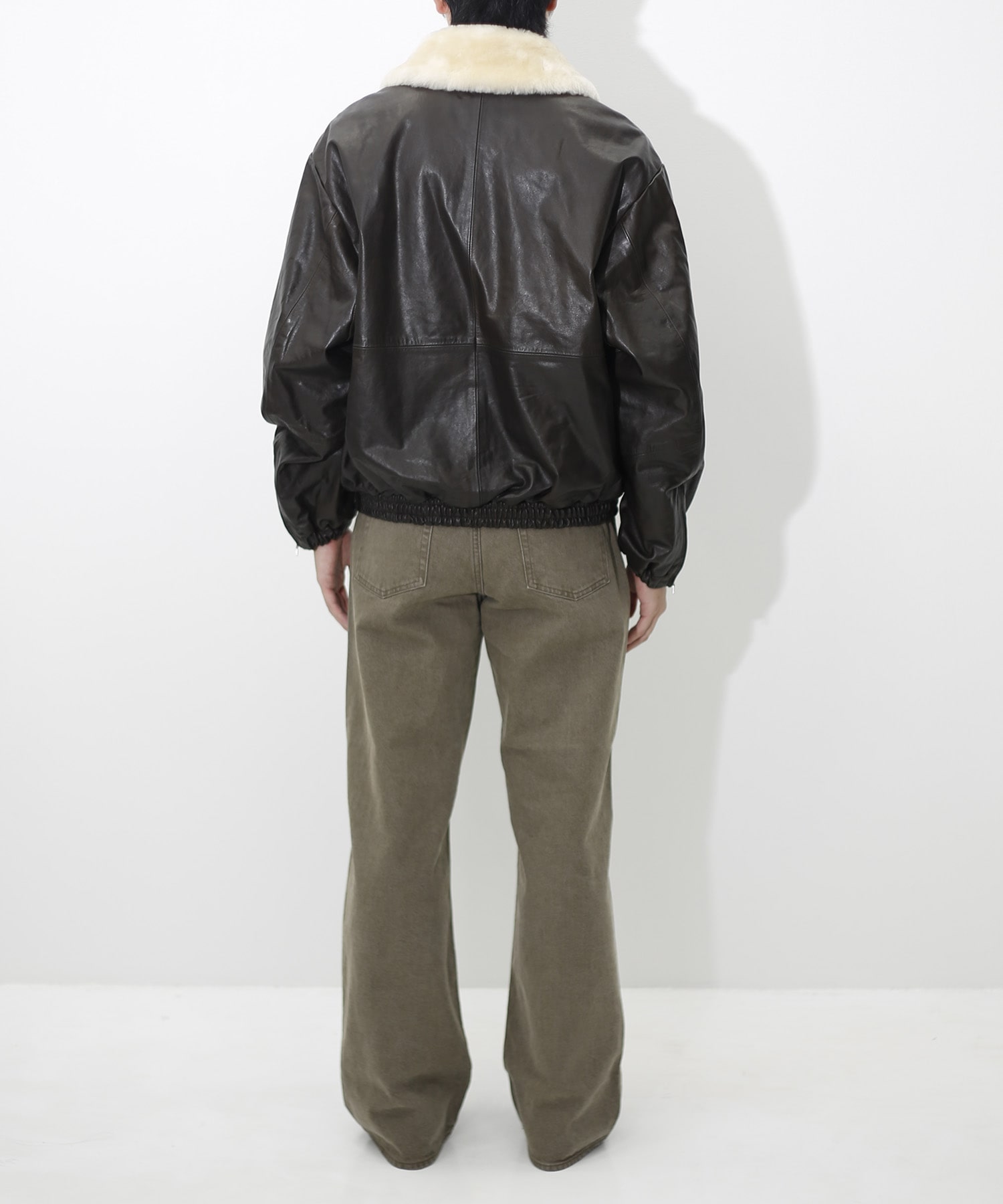 【シュタイン】ST.1549 MOUTON COLLAR CALF ZIP JACKET ssstein