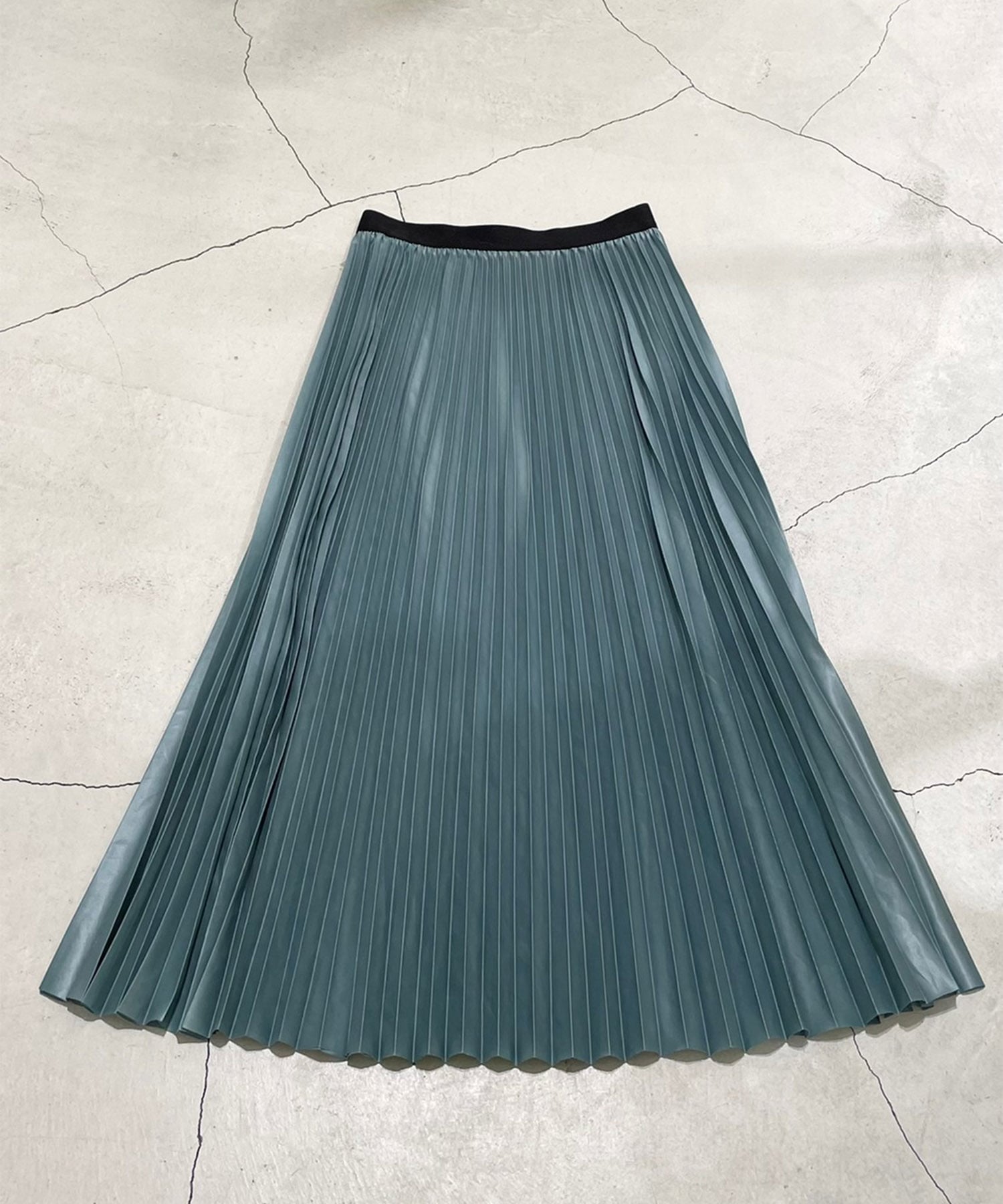 Metal finish pleated skirt 08sircus