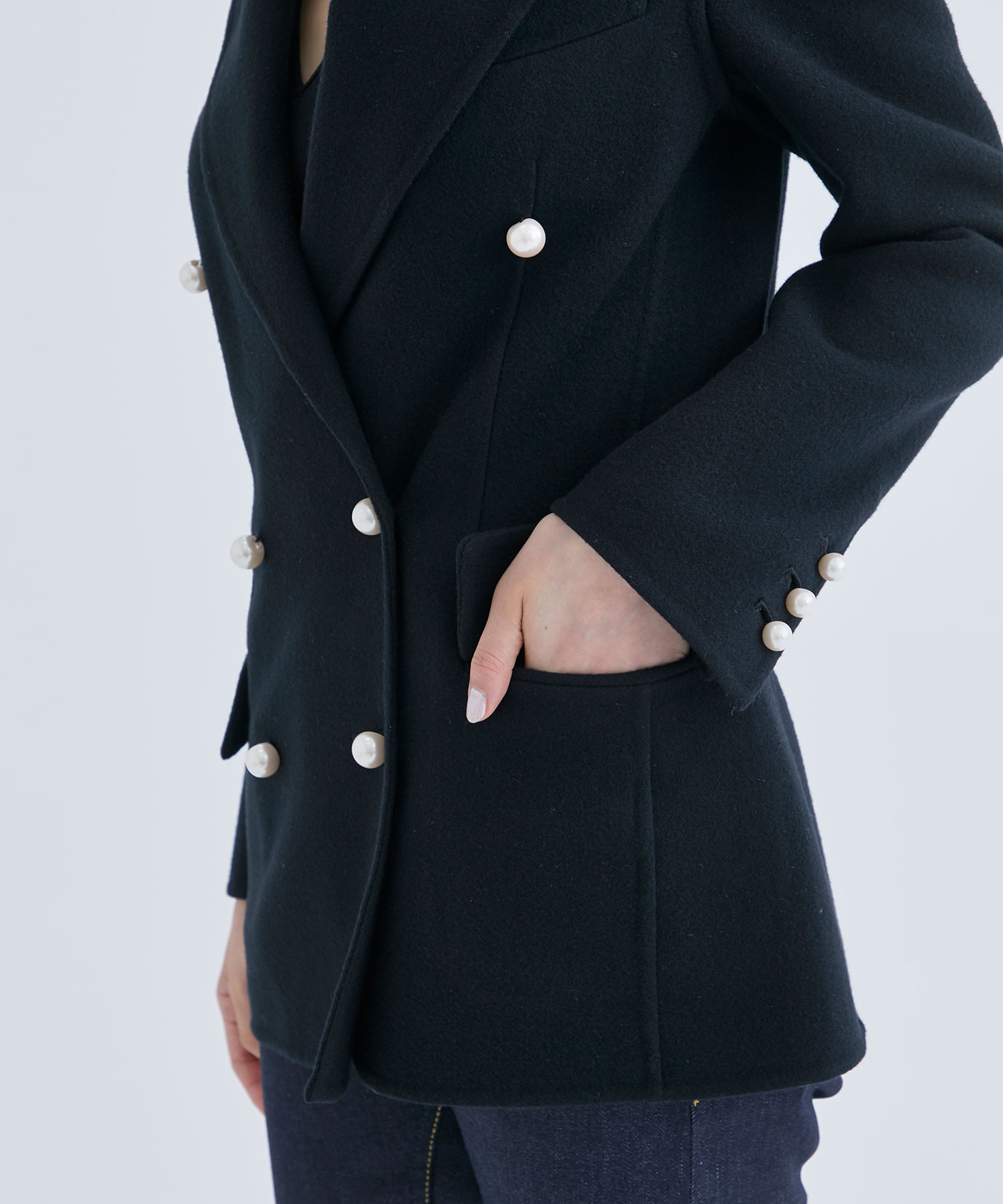 REVER PEARL GARBO JACKET ｜ MADISONBLUE