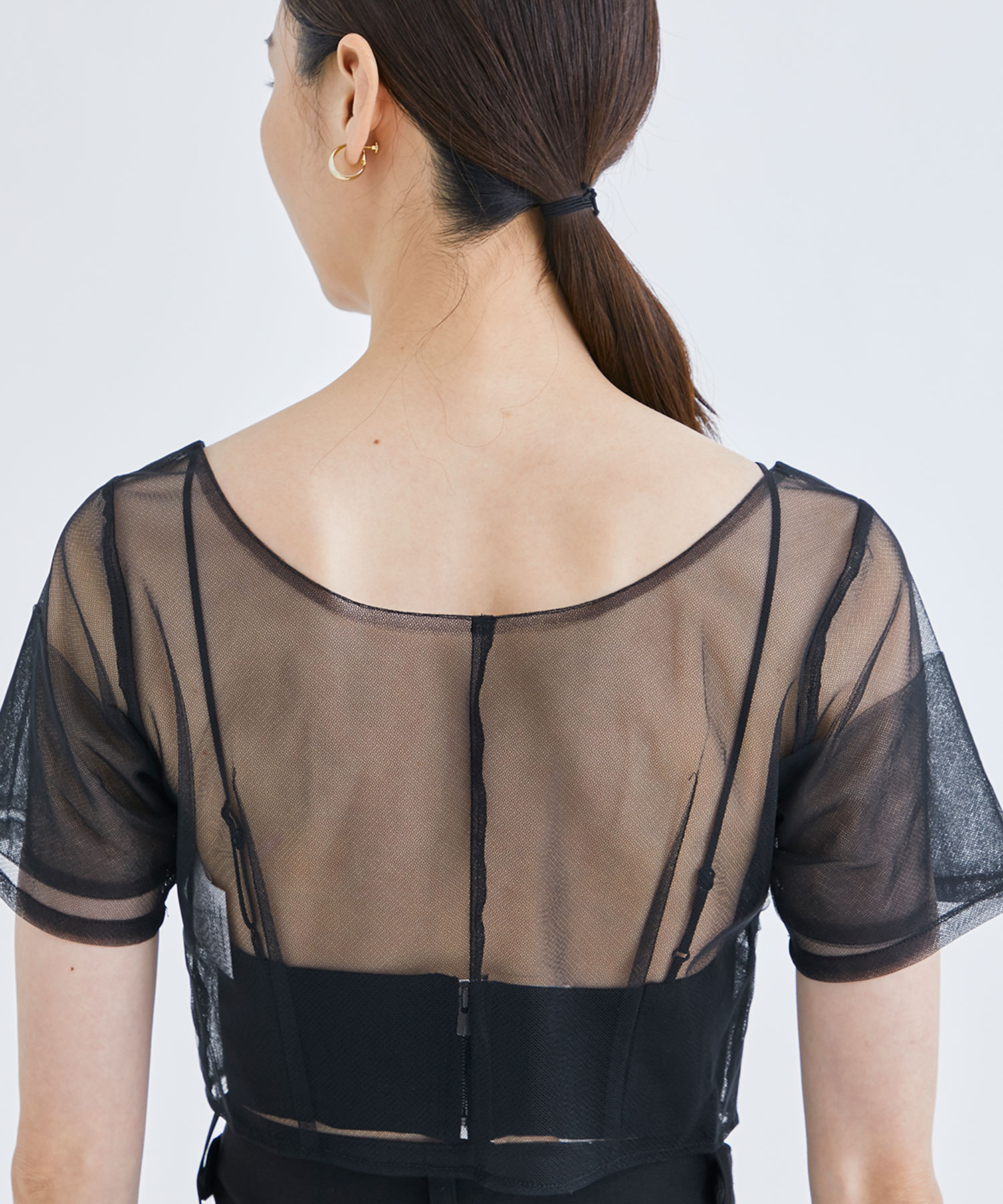 Tulle Tops(1 BLACK): Chika Kisada: WOMEN｜THE TOKYO ONLINE STORE