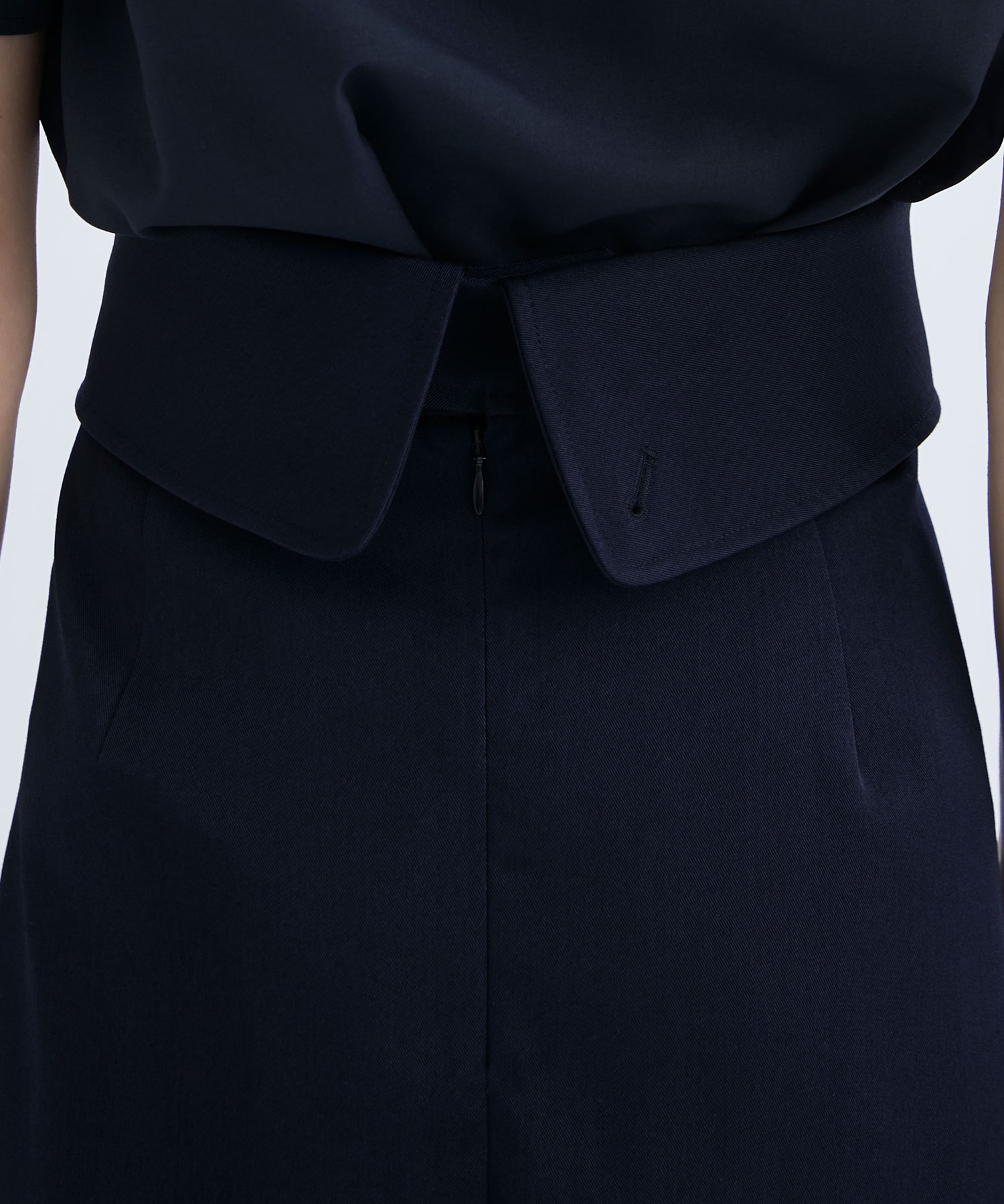 RERACS BALCOLLAR MARINE SKIRT(36 NAVY): THE RERACS: WOMEN｜THE