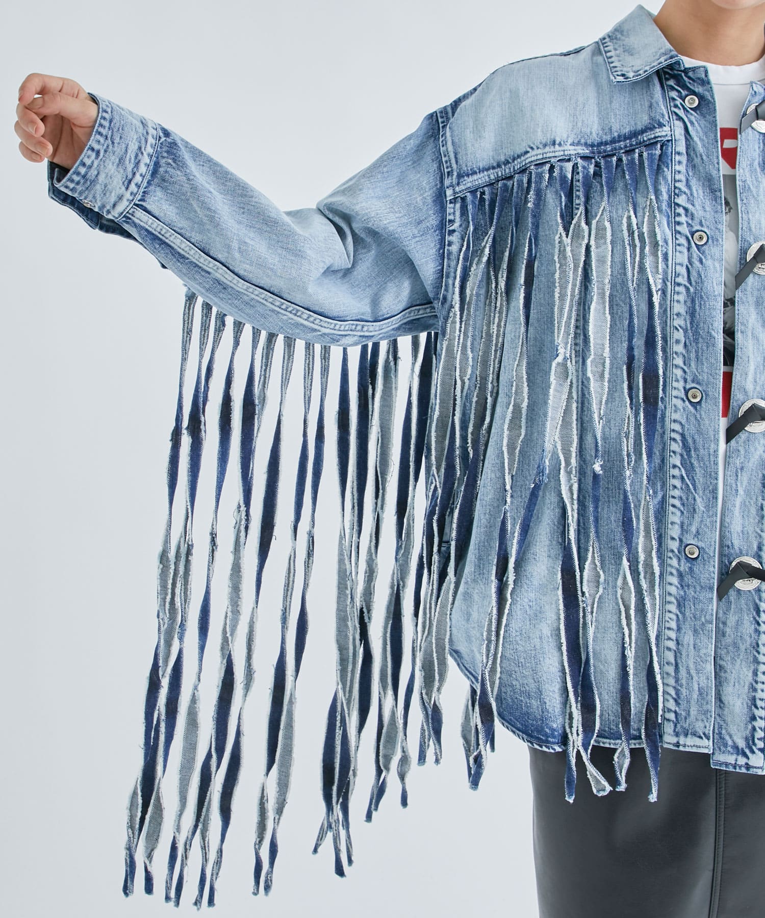 Denim fringe jacket TOGA PULLA