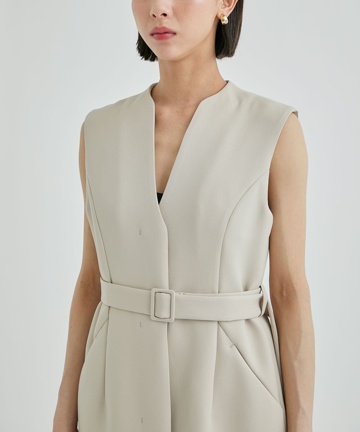 V neck gilet one-piece THE TOKYO