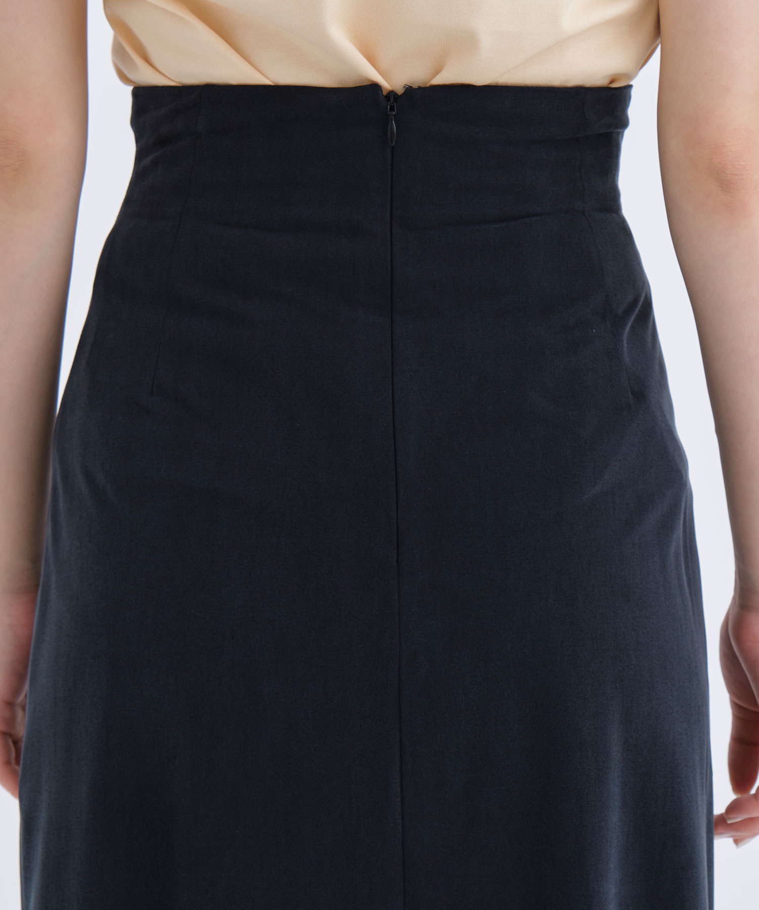 Cupro jersey straight long skirt(0 BLACK): 08sircus: WOMEN｜THE