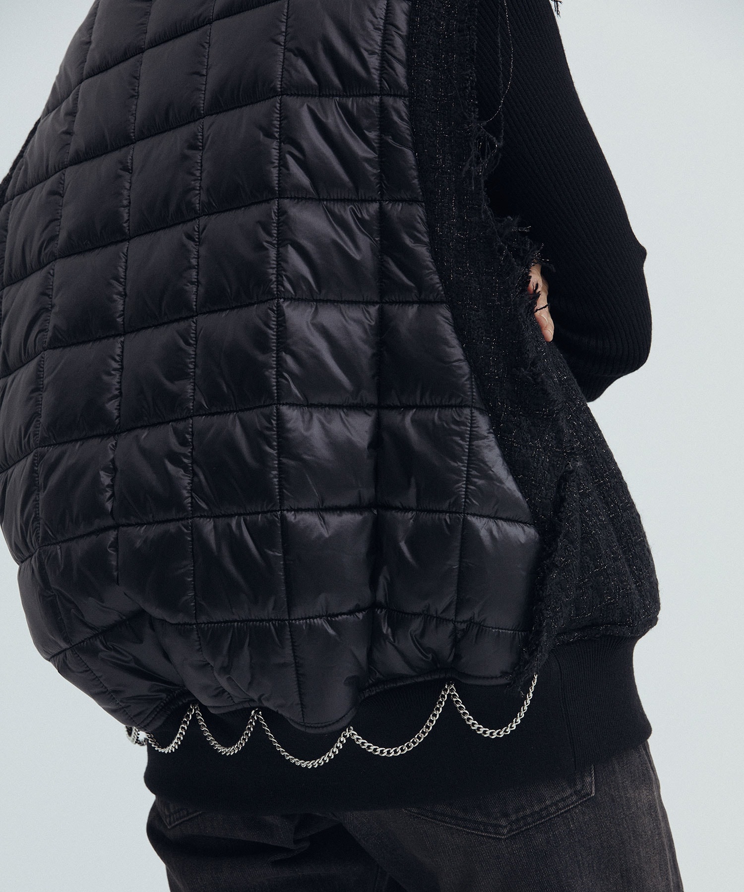 Tweed no-sleeve vest(1 BLACK): UNDERCOVER: WOMEN｜THE TOKYO ONLINE 