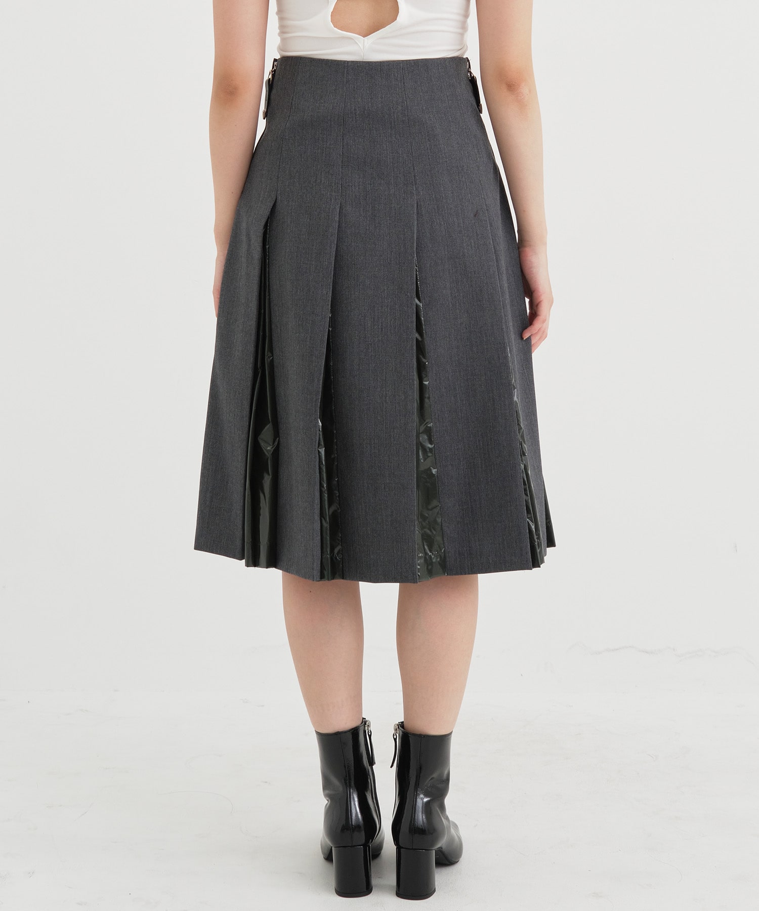 Wool twill skirt(34 GREY): TOGA PULLA: WOMEN｜THE TOKYO ONLINE STORE