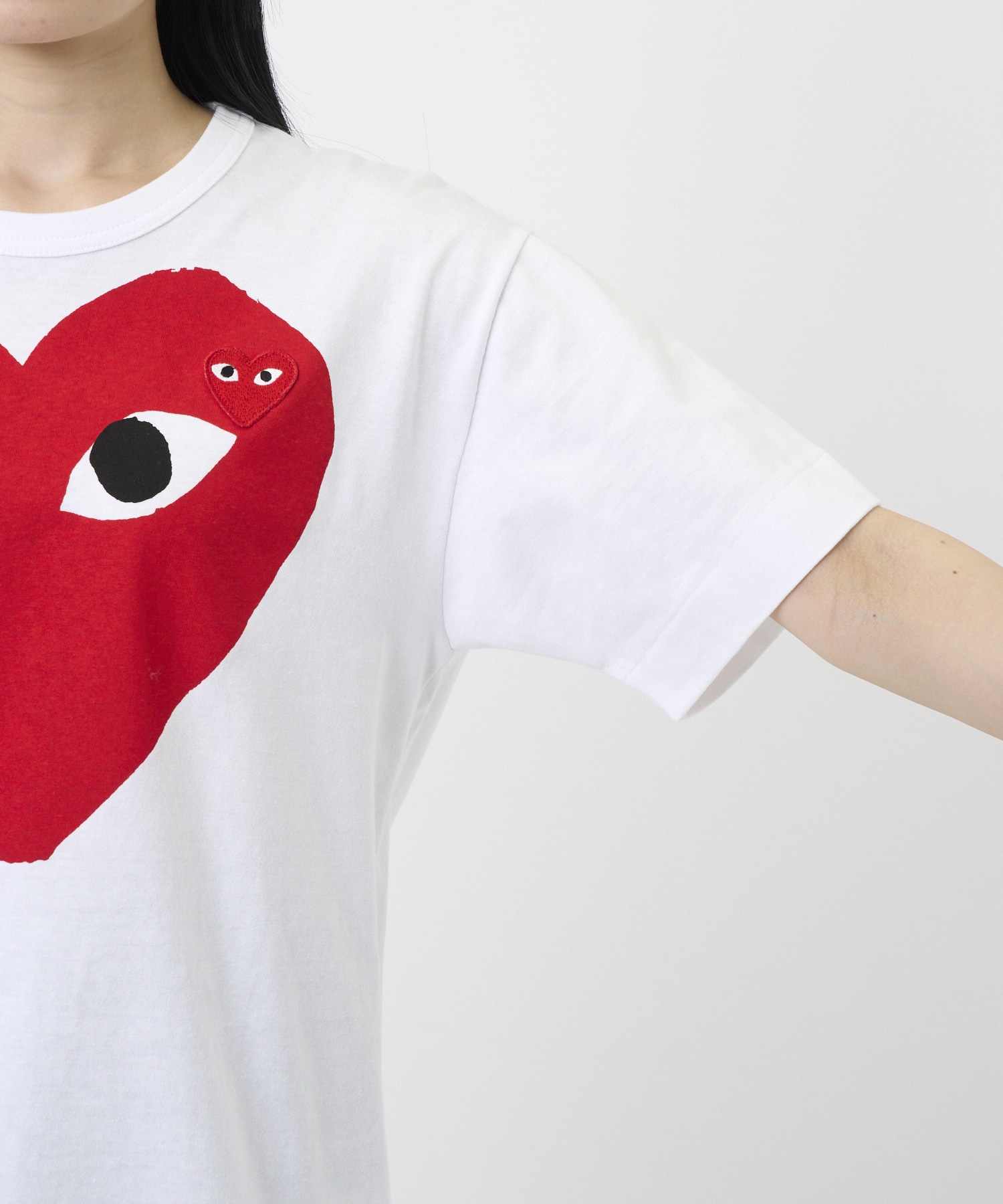 T-SHIRT RED EMBLEM RED HEART PLAY Comme des Garcons