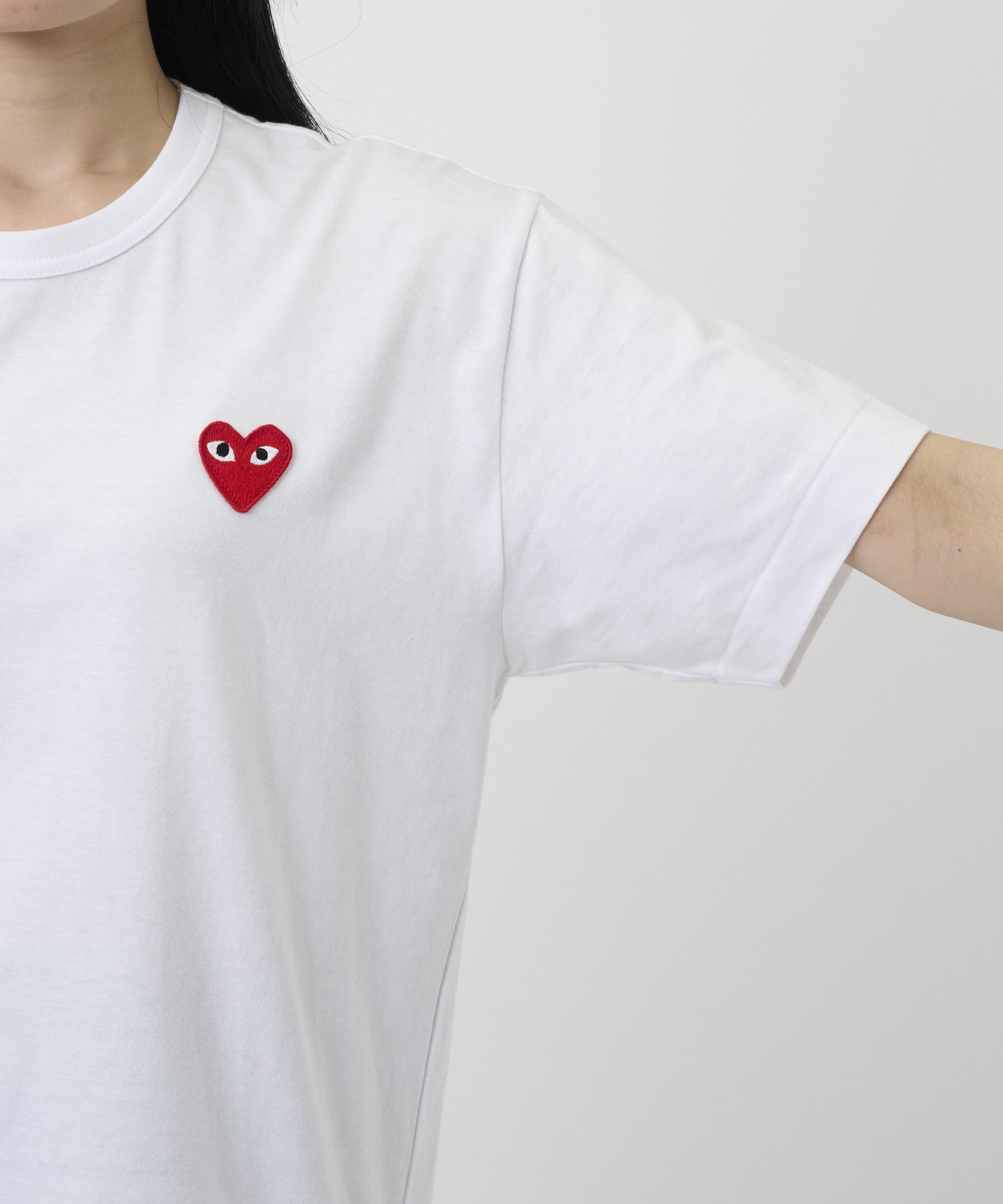 T-SHIRT RED EMBLEM RED HEART PLAY Comme des Garcons