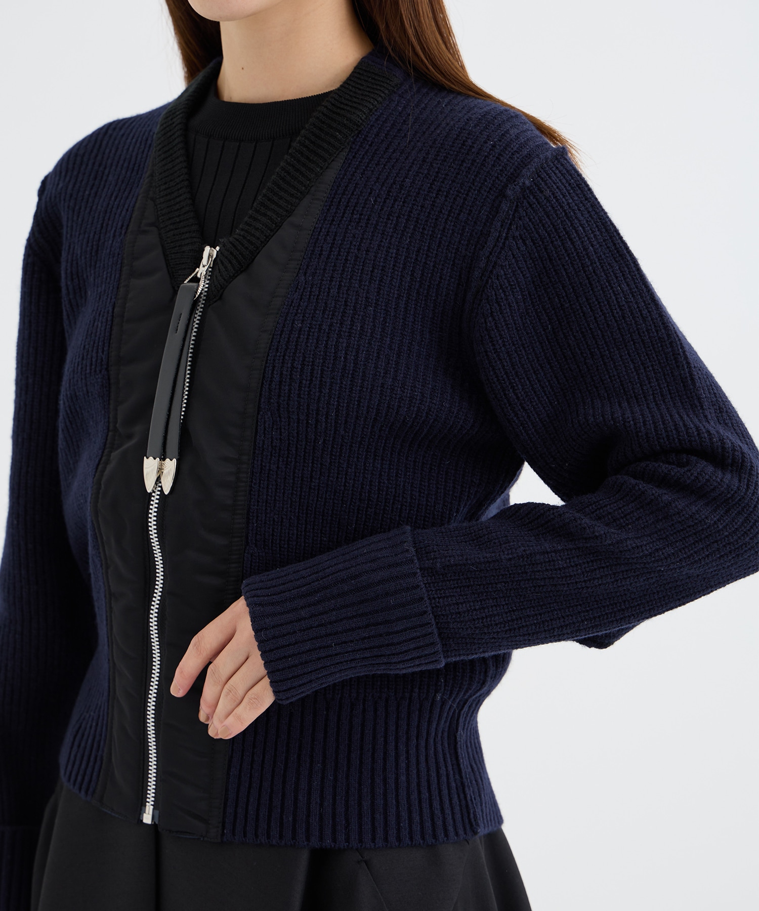 Wool knit zip cardigan TOGA PULLA