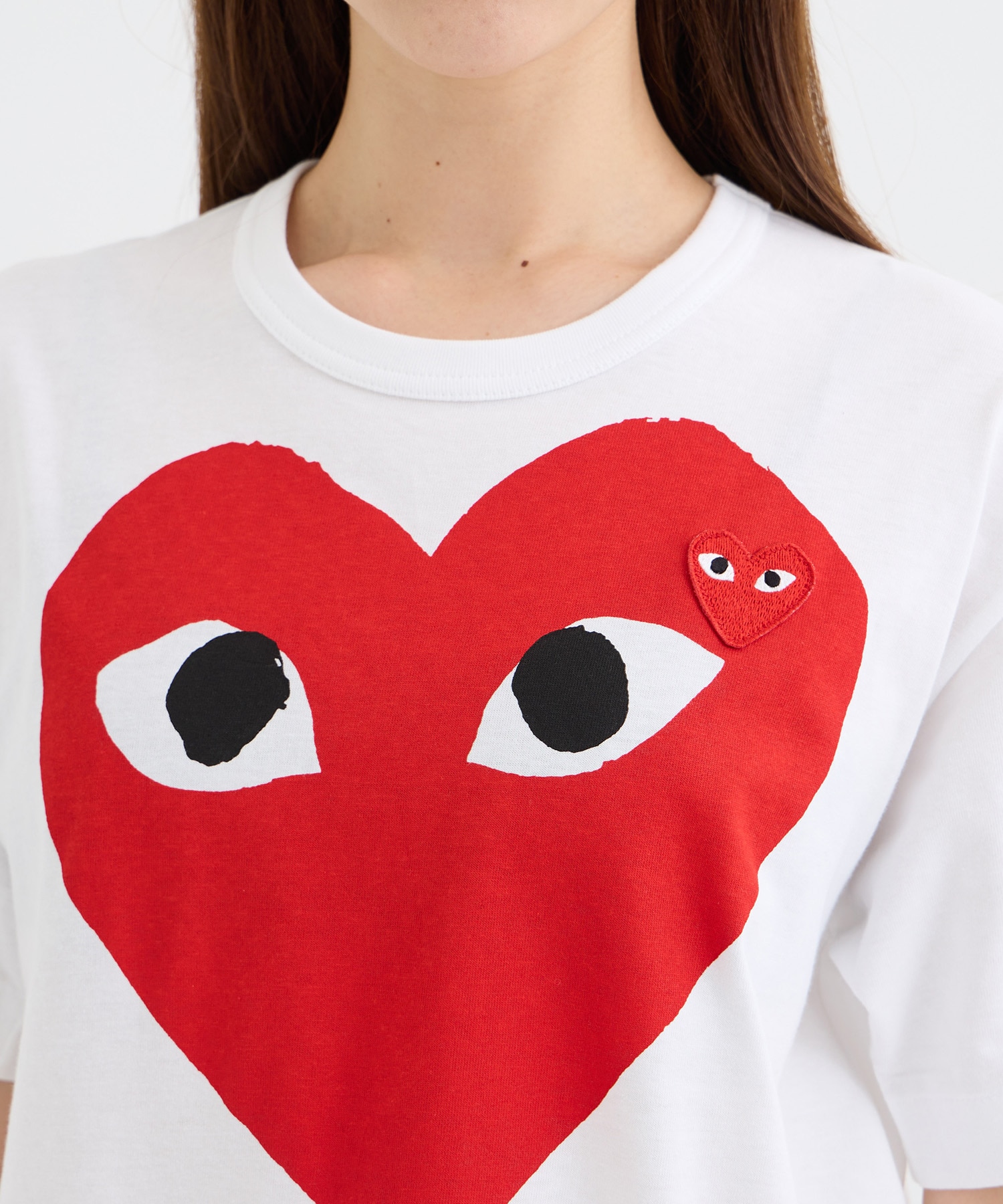 T-SHIRT RED EMBLEMRED HEART PLAY Comme des Garcons