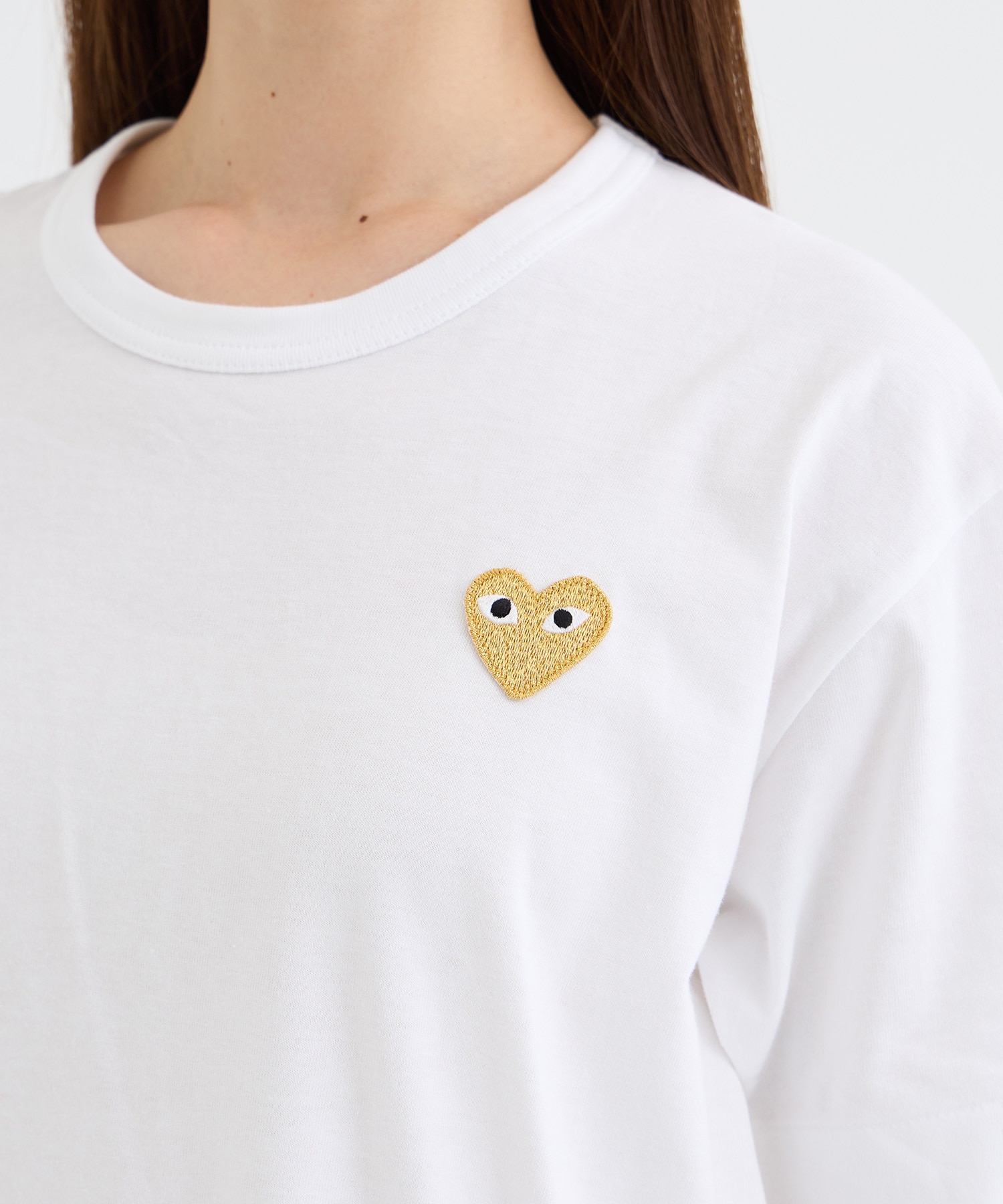 T-SHIRT GOLD EMBLEMGOLD HEART PLAY Comme des Garcons