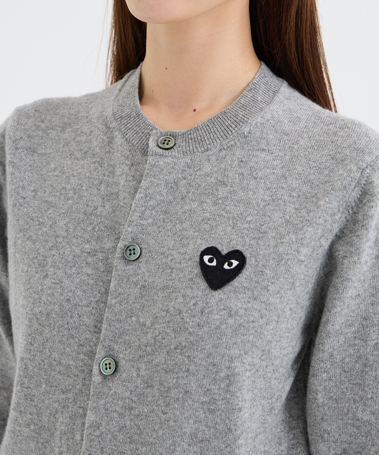 ROUND-NECK BLACK EMBLEMBLACK HEART PLAY Comme des Garcons