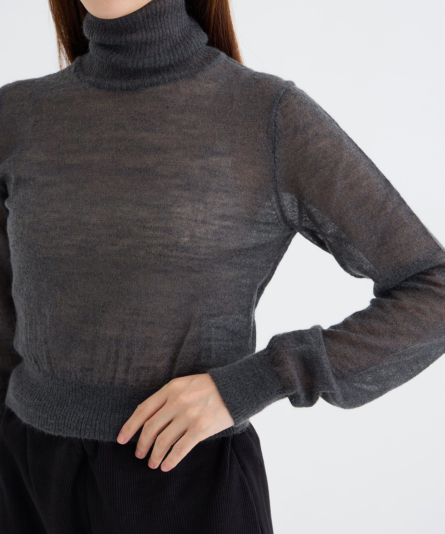 MOHAIR HI-NECK SWEATER JOHN LAWRENCE SULLIVAN