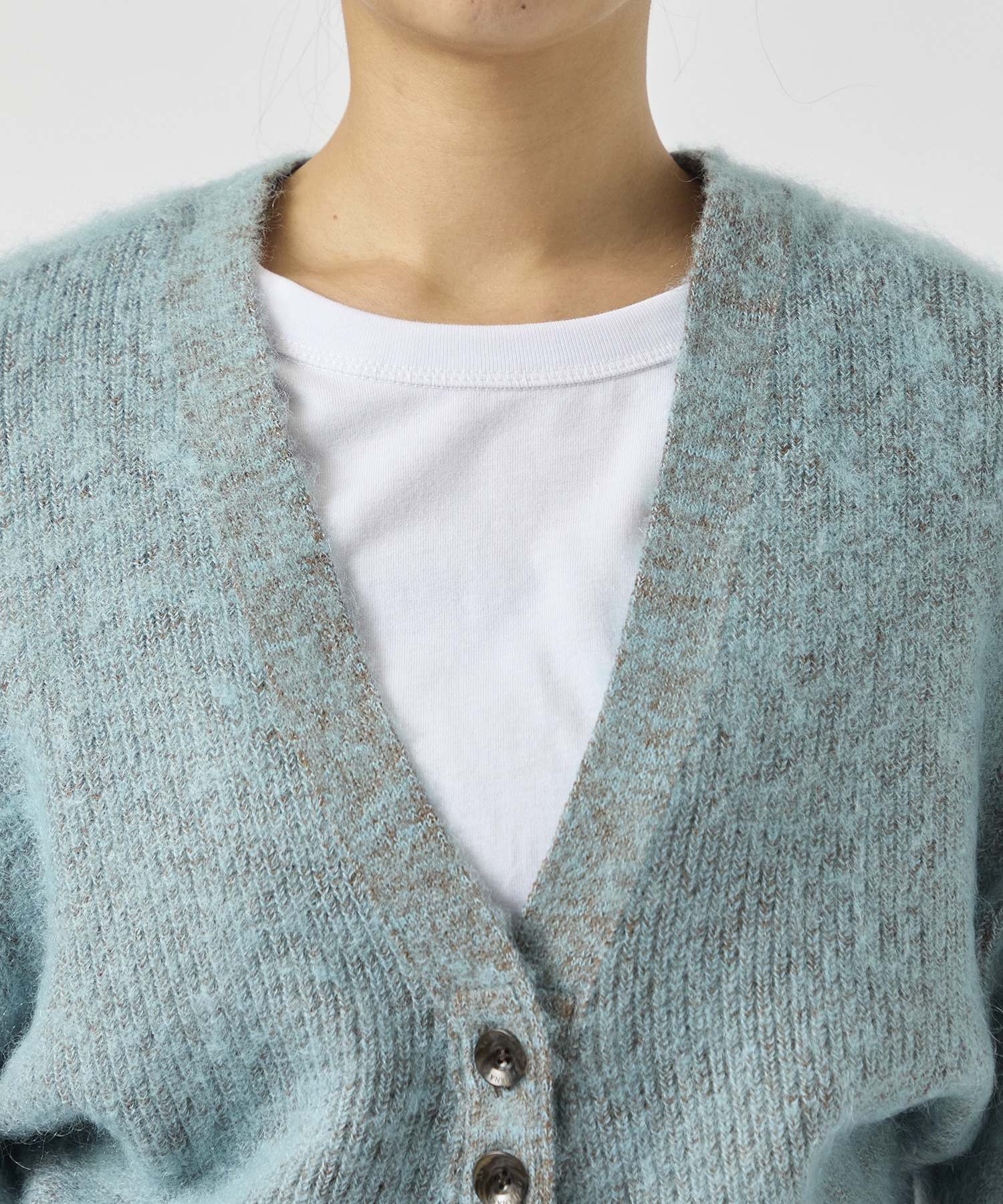 Greer mohair knit cardigan AKIRANAKA