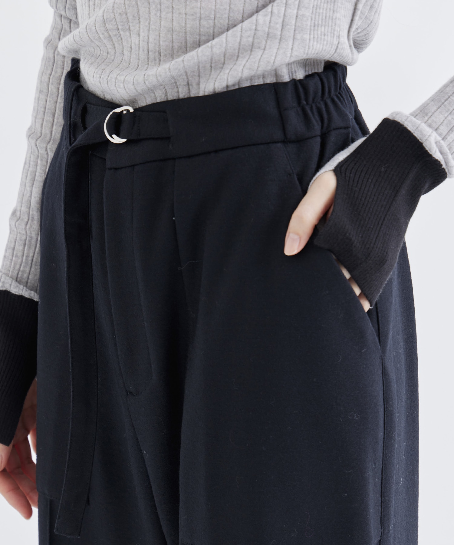 WASHABLE FLANNEL CASHMERE TOUCH JERSEY BAKER PANTS THE TOKYO