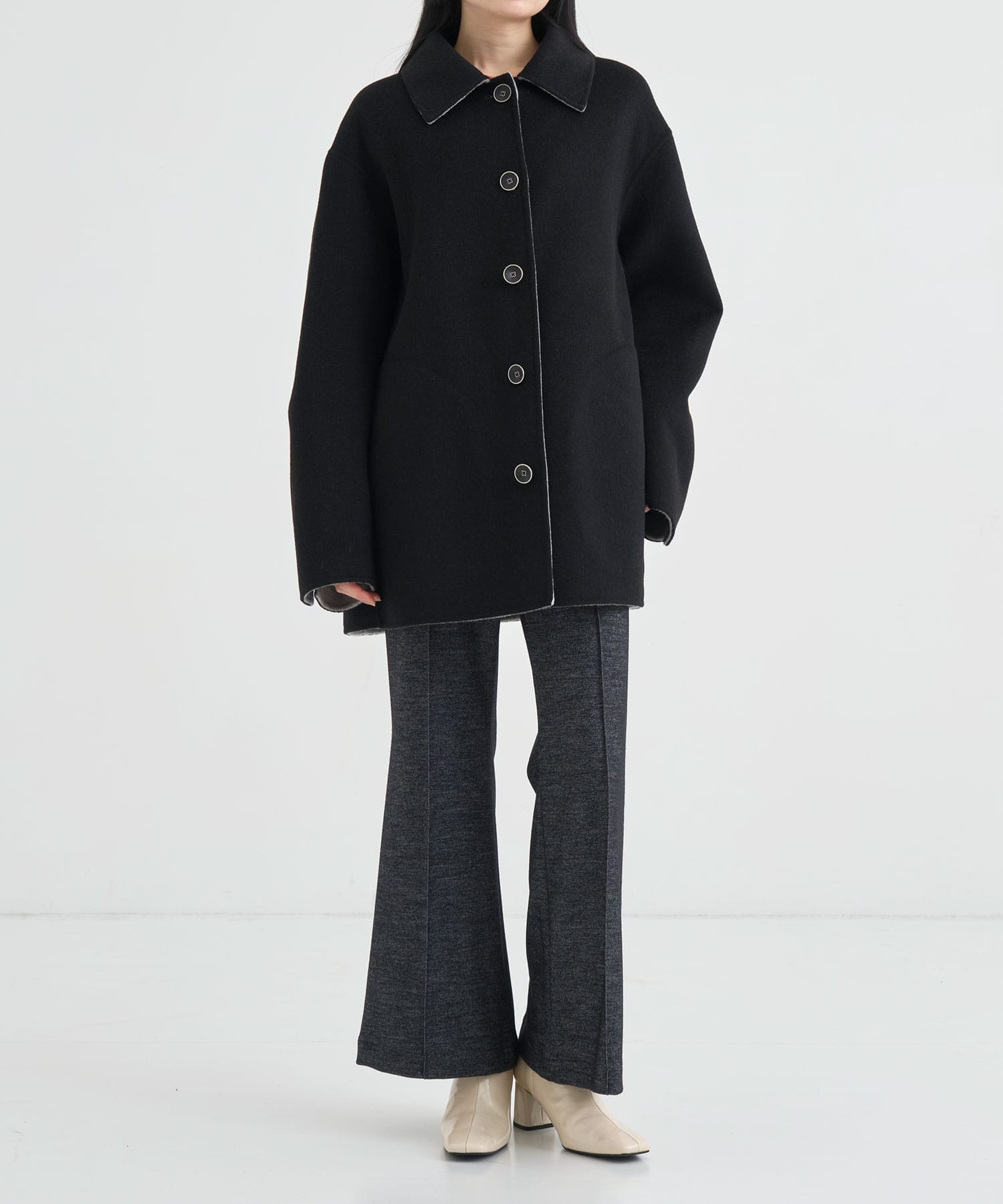 CASHMERE REVERSIBLE SHORT COAT THE TOKYO