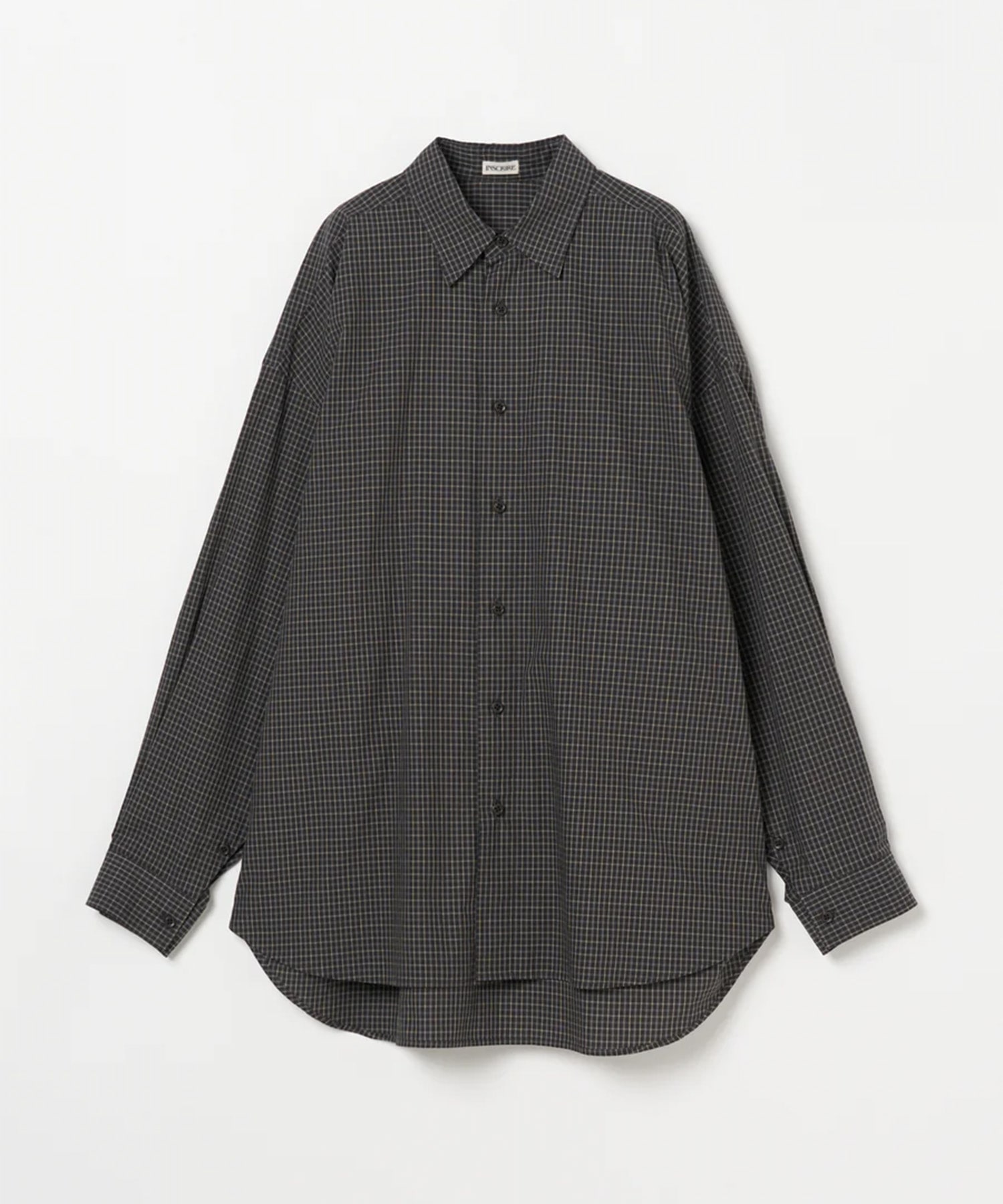 Coton Check Cape Shirt INSCRIRE