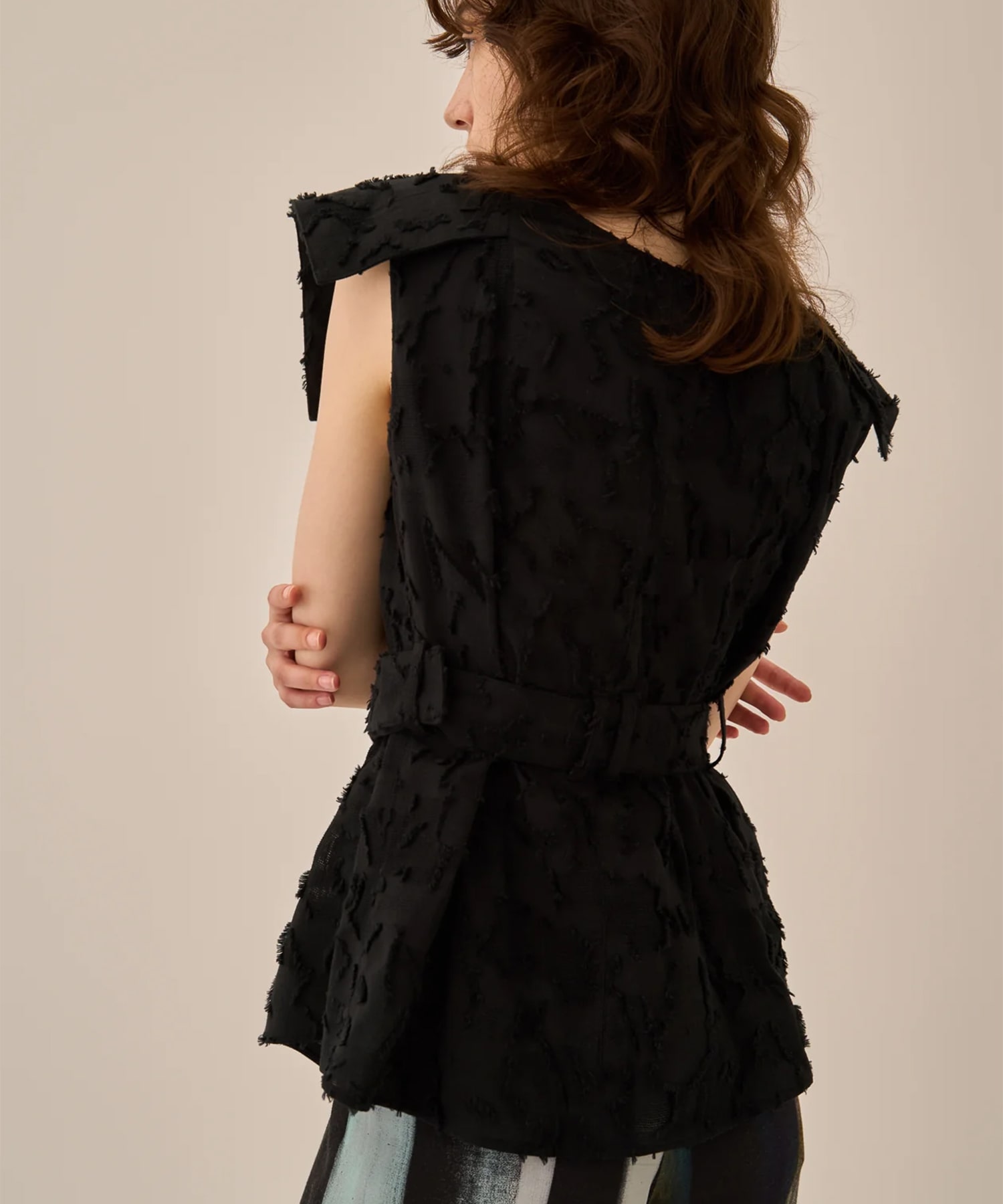 Block flower shirt BK AKIRANAKA