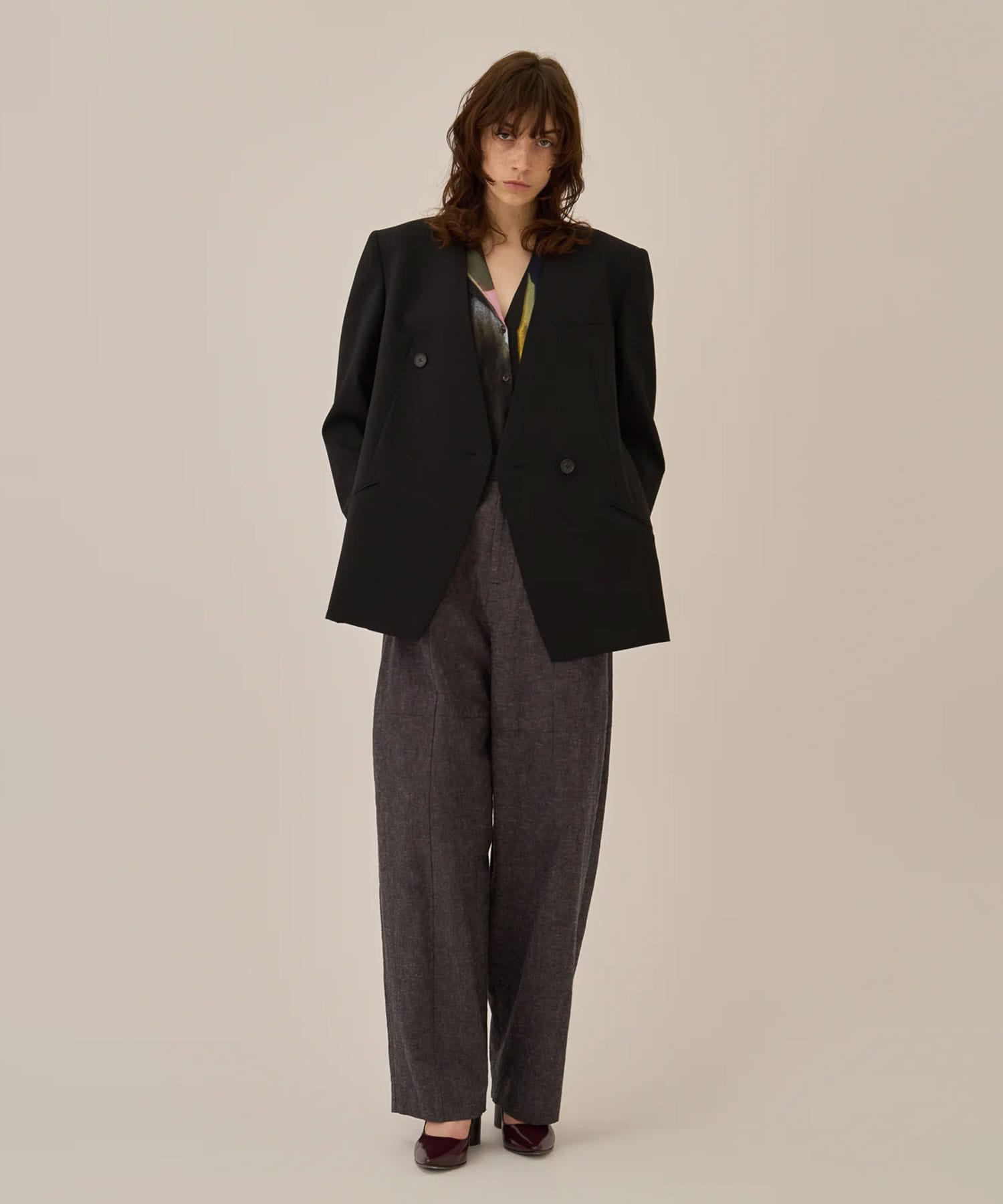 Empty stripe shirt BK AKIRANAKA