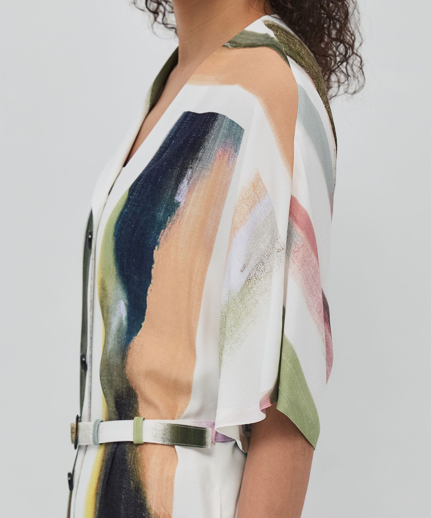 Empty stripe dress WH AKIRANAKA