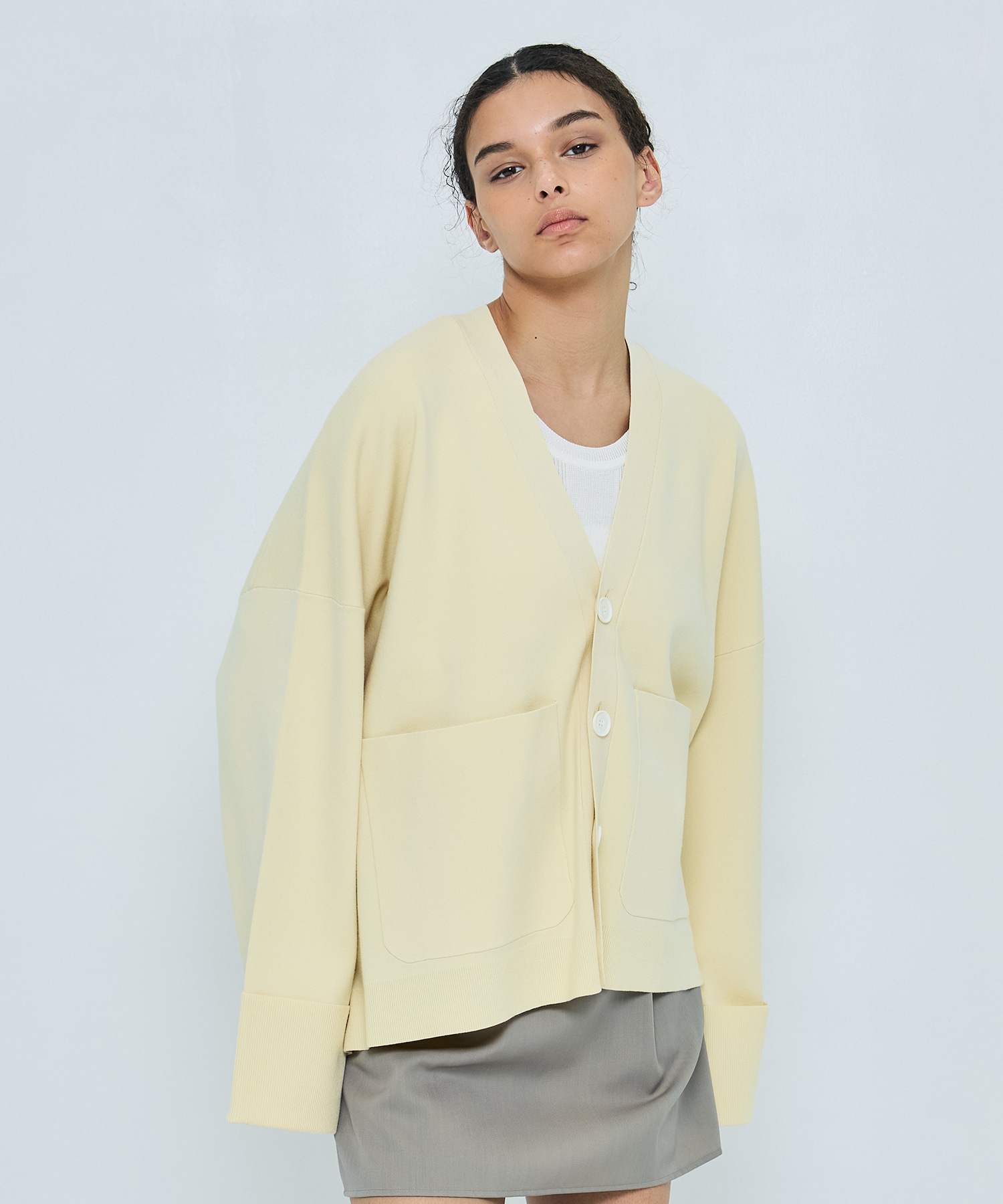 BOX WIDE-CARDIGAN ENFOLD