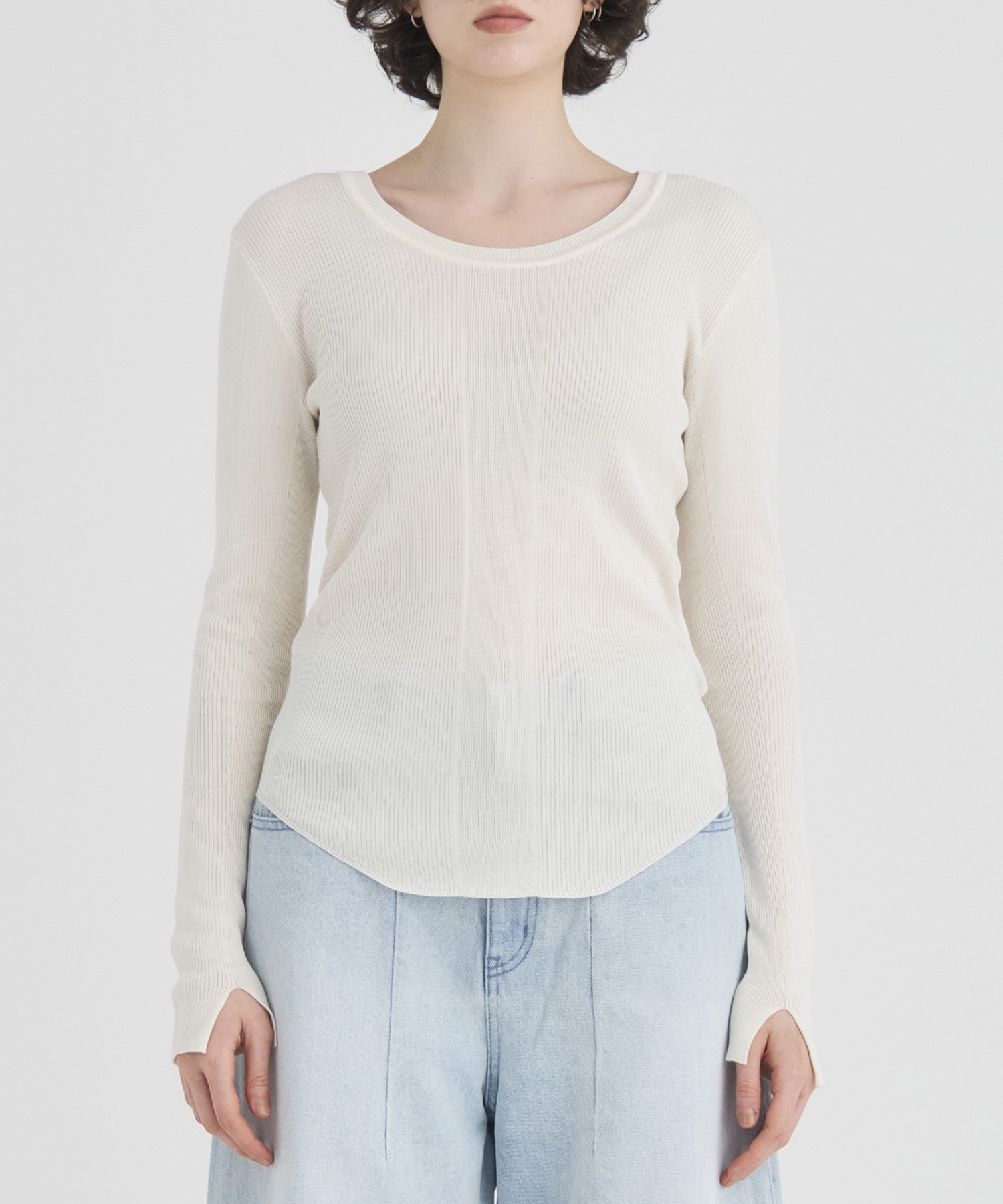 Washable Silk Knit Tops RITAN