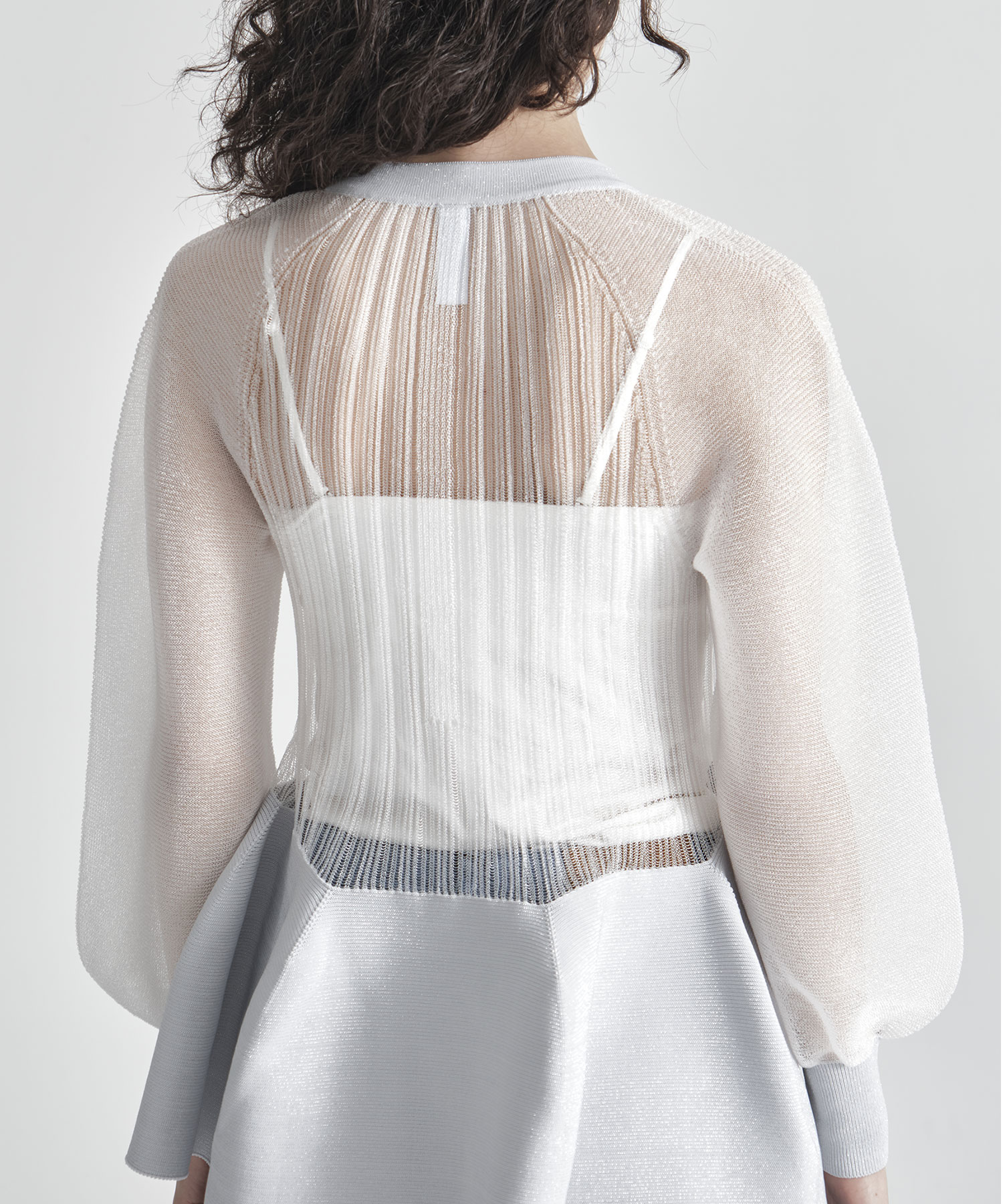 POTTERY LUCENT GLITTER PUFF SLEEVE CARDIGAN CFCL