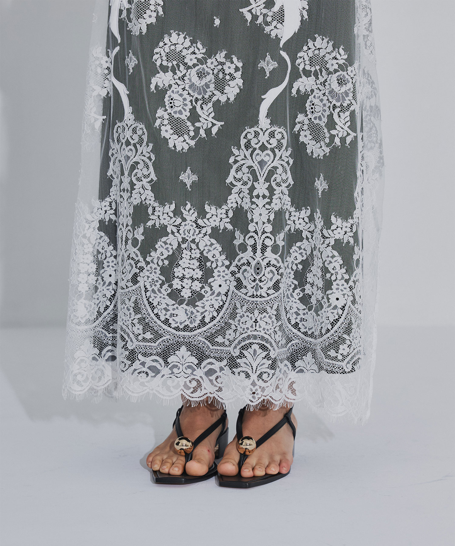 EMBROIDERED LACE SKIRT FETICO