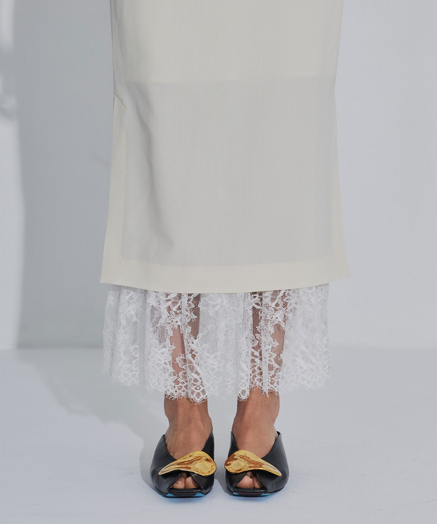 PLEATED PANELED SKIRT FETICO