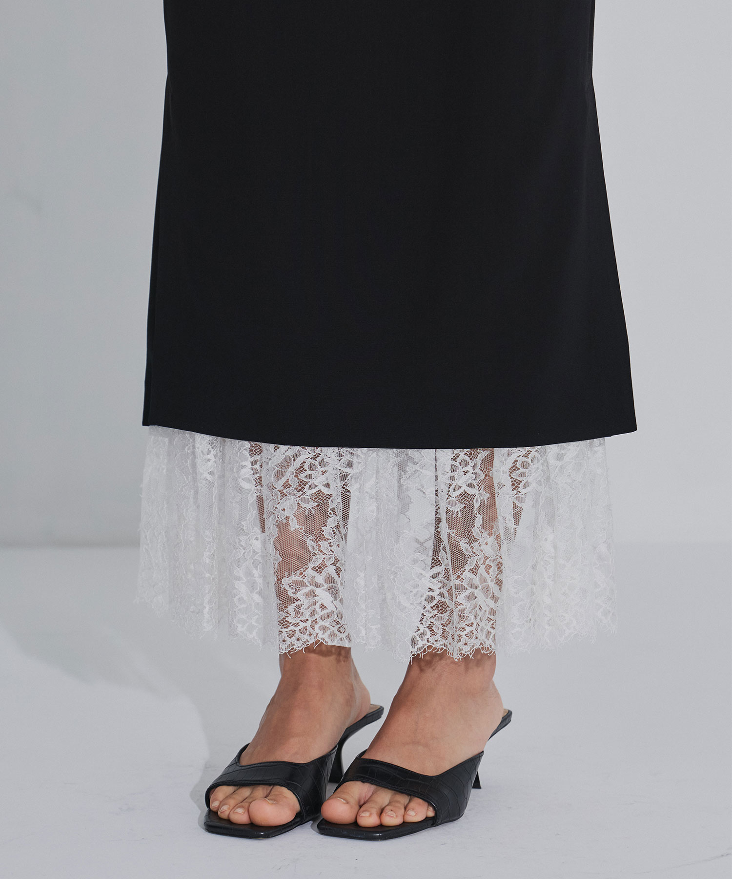 PLEATED PANELED SKIRT FETICO