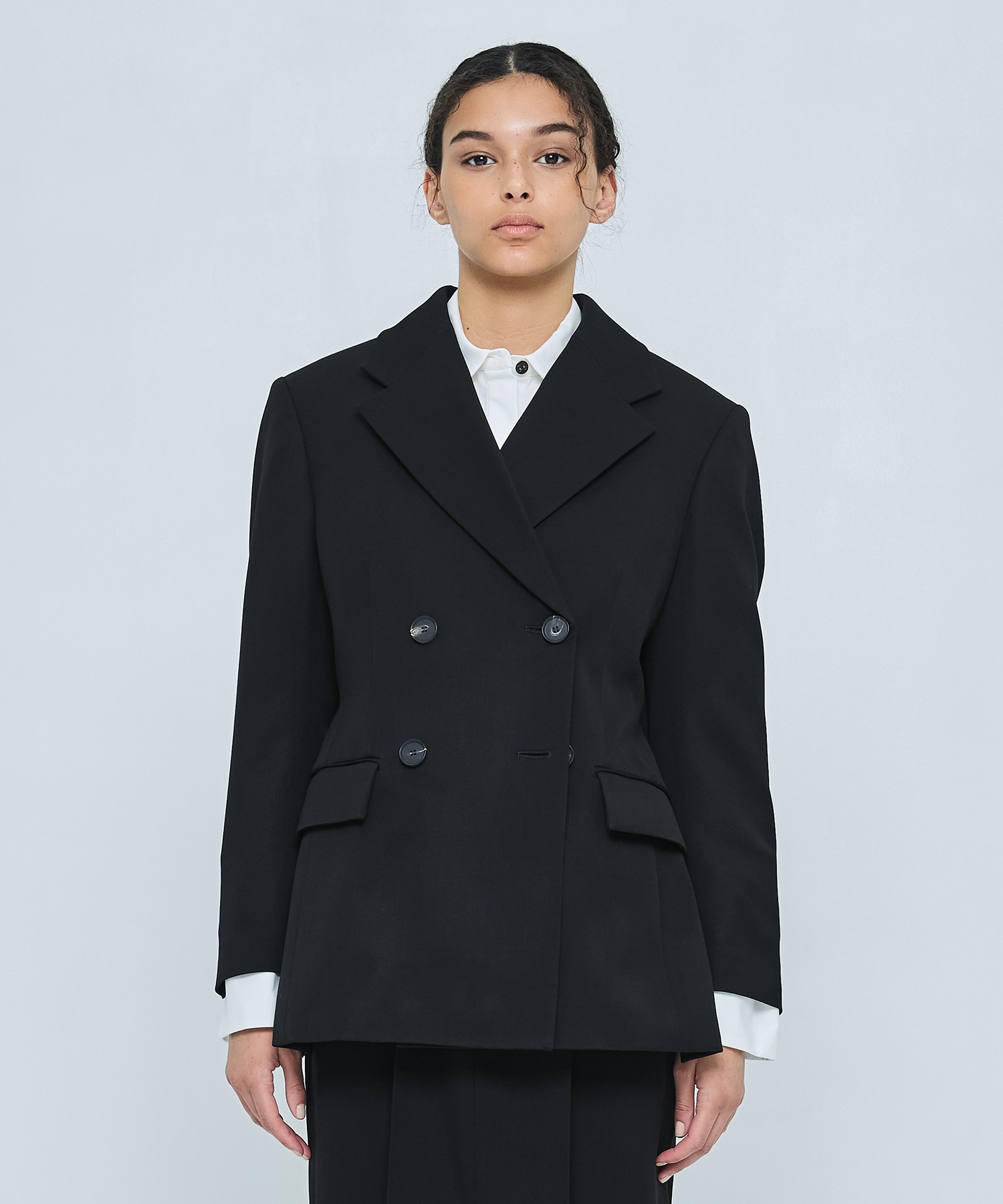 WIDE-SHOULDER DOUBLE JACKET ENFOLD