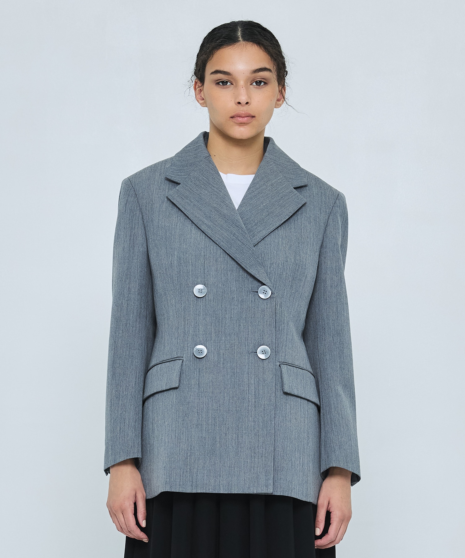 WIDE-SHOULDER DOUBLE JACKET ENFOLD