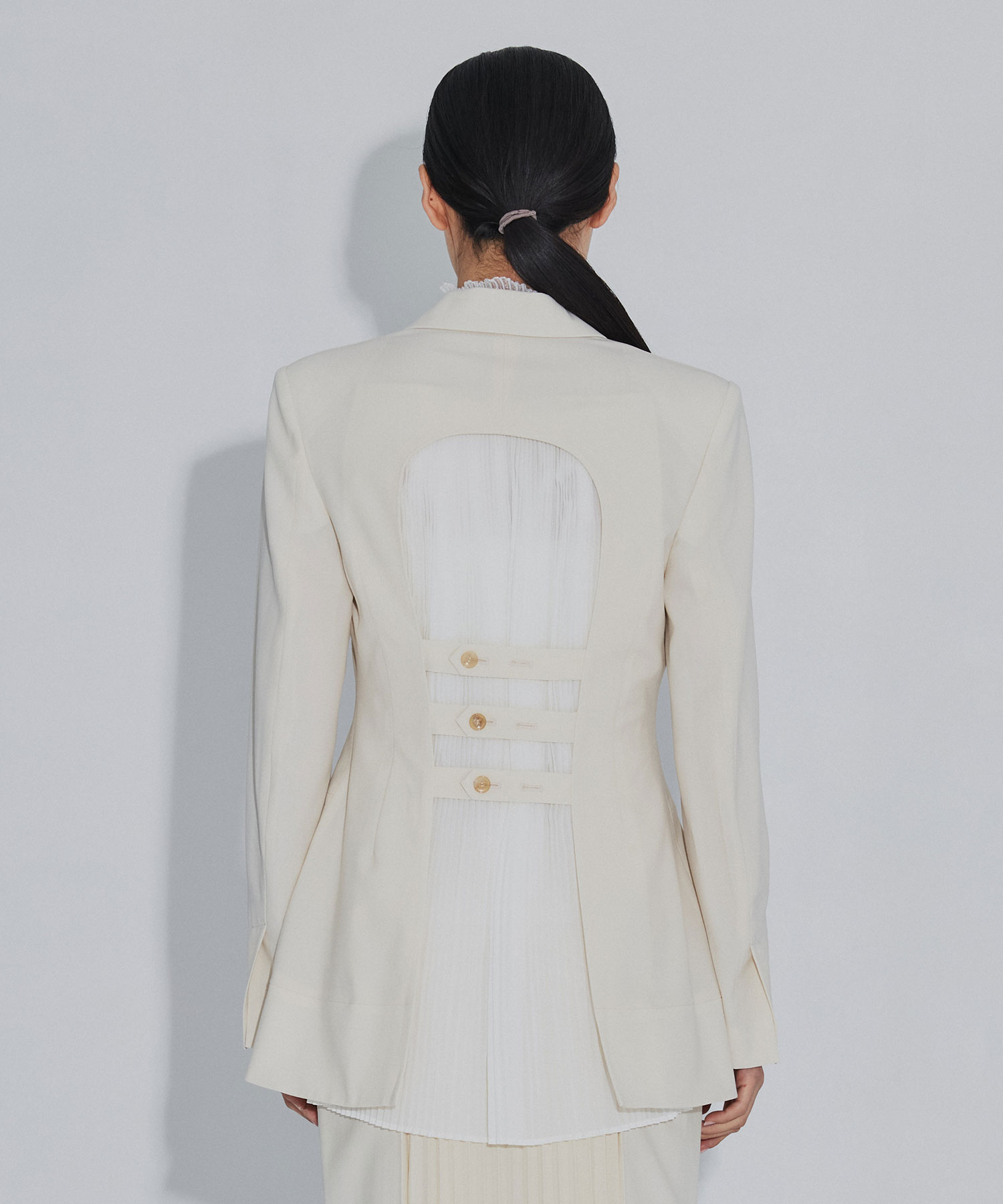 PLEATED PANEL JACKET FETICO