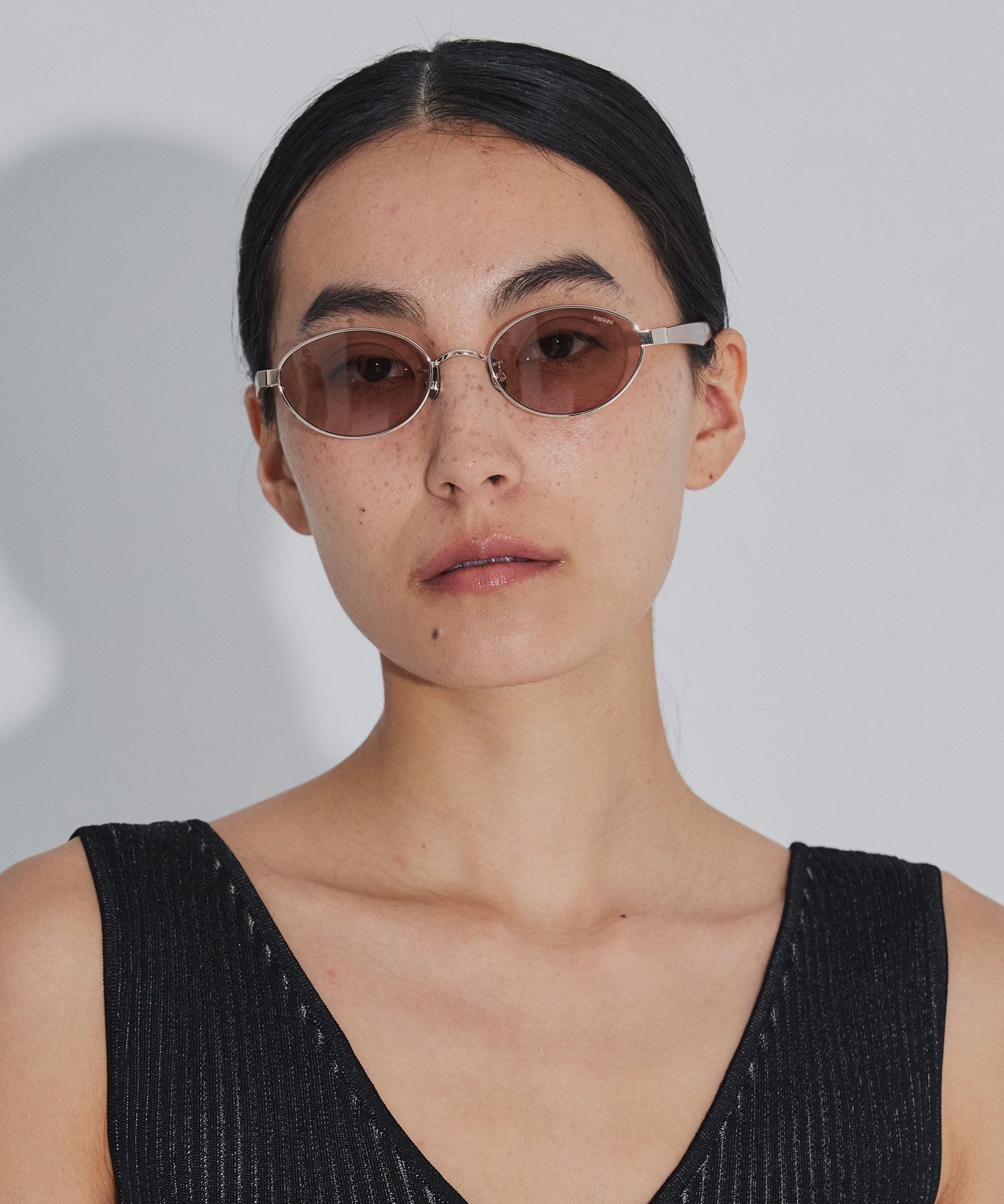 × BLANC METAL OVAL SUNGLASSES FETICO