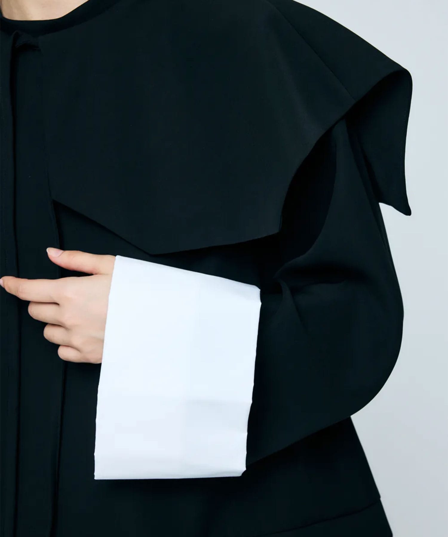 DOUBLE CUFFS BOX PULLOVER ENFOLD