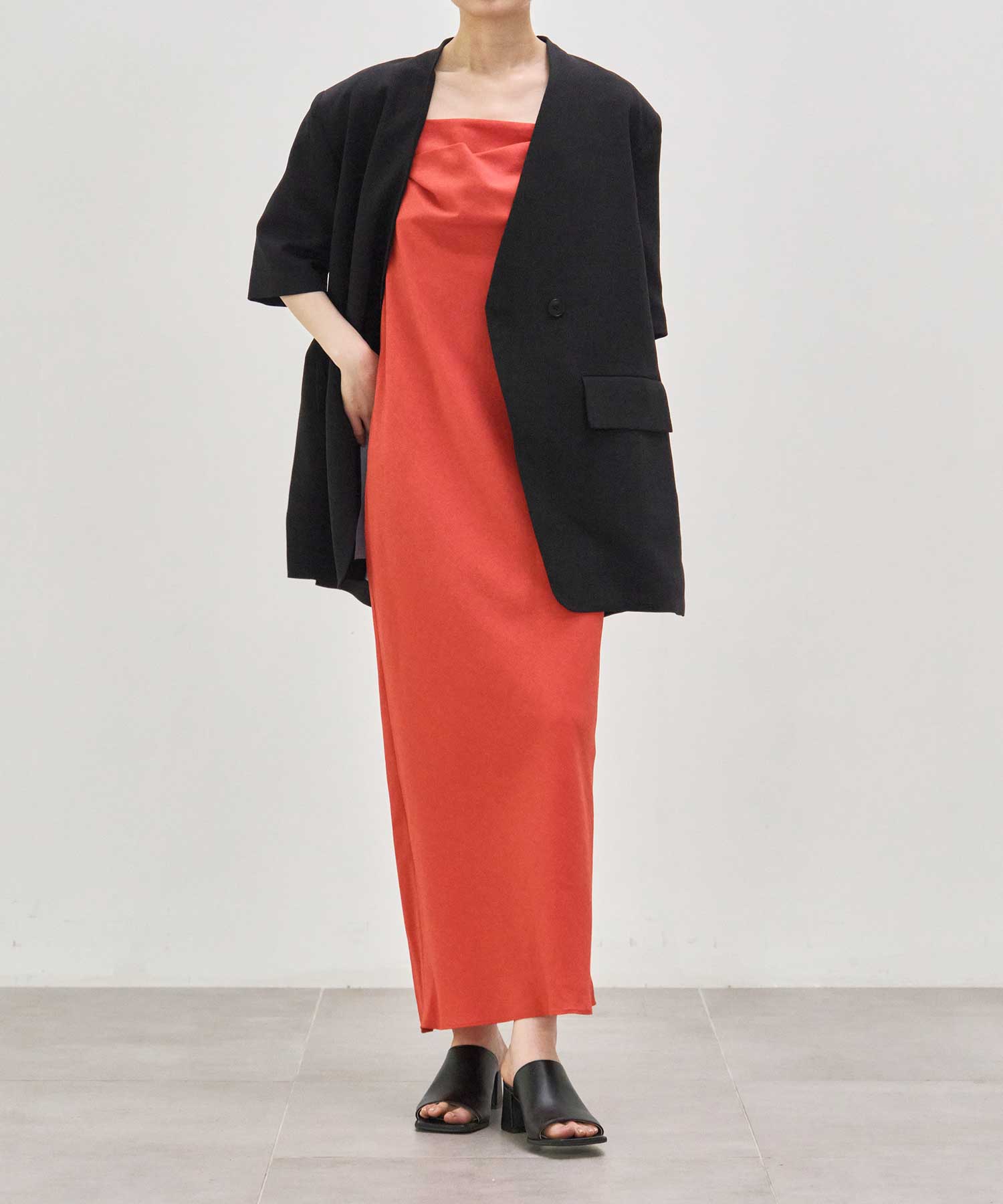 【WEB限定】shoulder strap dress Louren