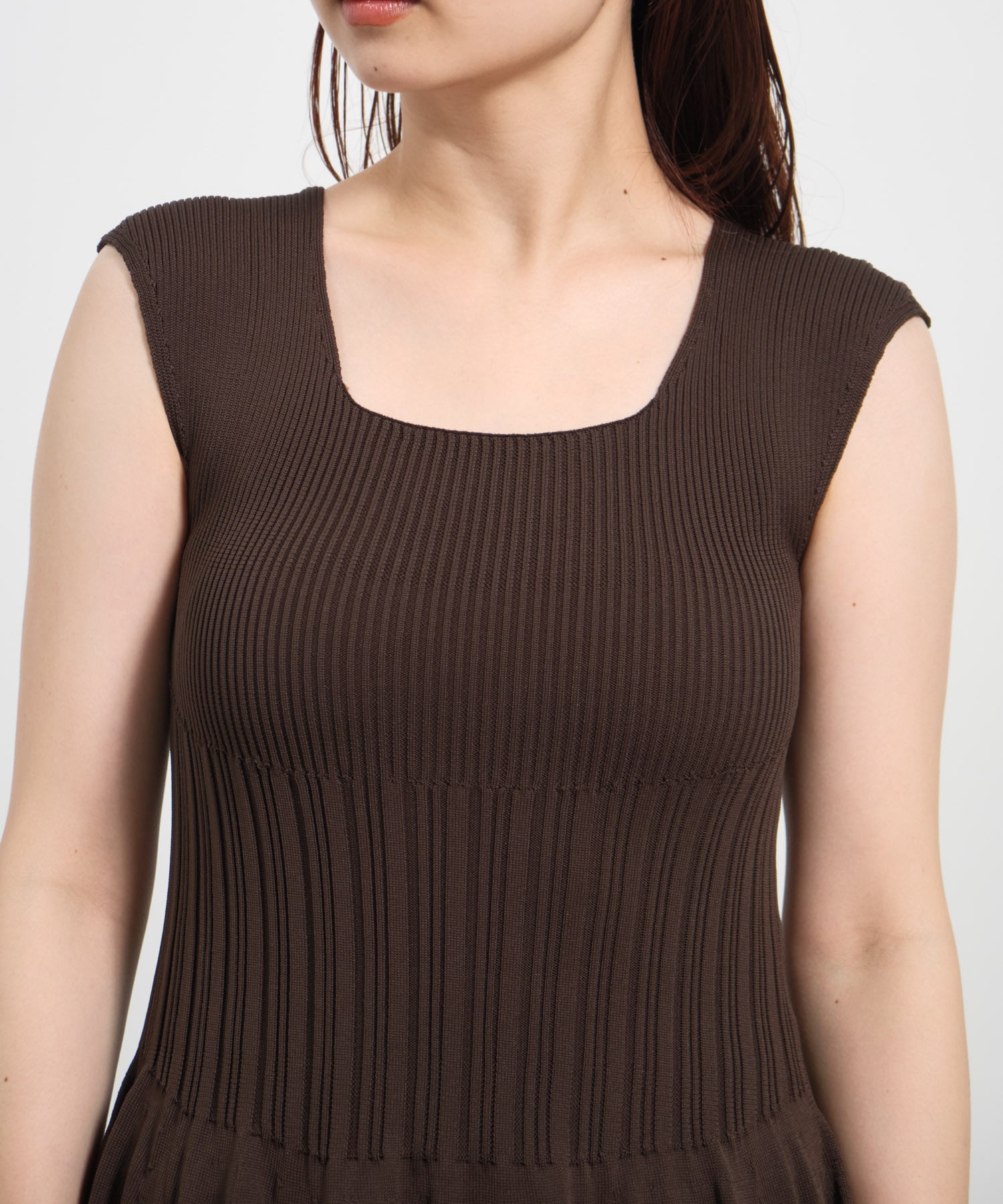 WHOLEGARMENT　Knit Flare One-Piece THE TOKYO