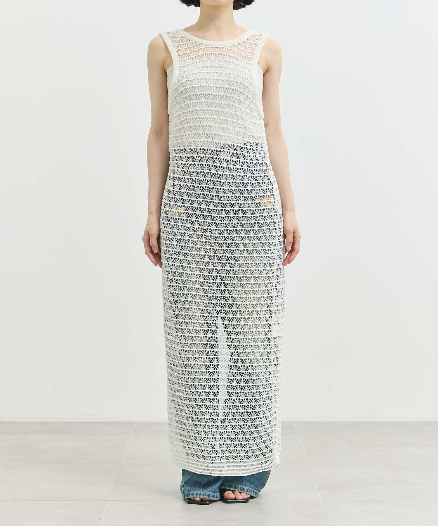 lacework knit one piece Louren