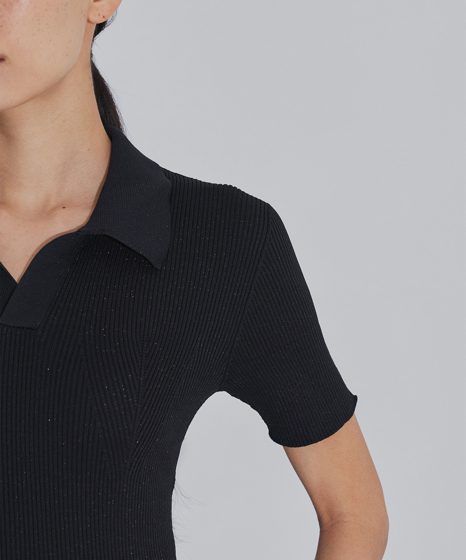 POTTERY GLITTER SHORT SLEEVE POLO DRESS CFCL