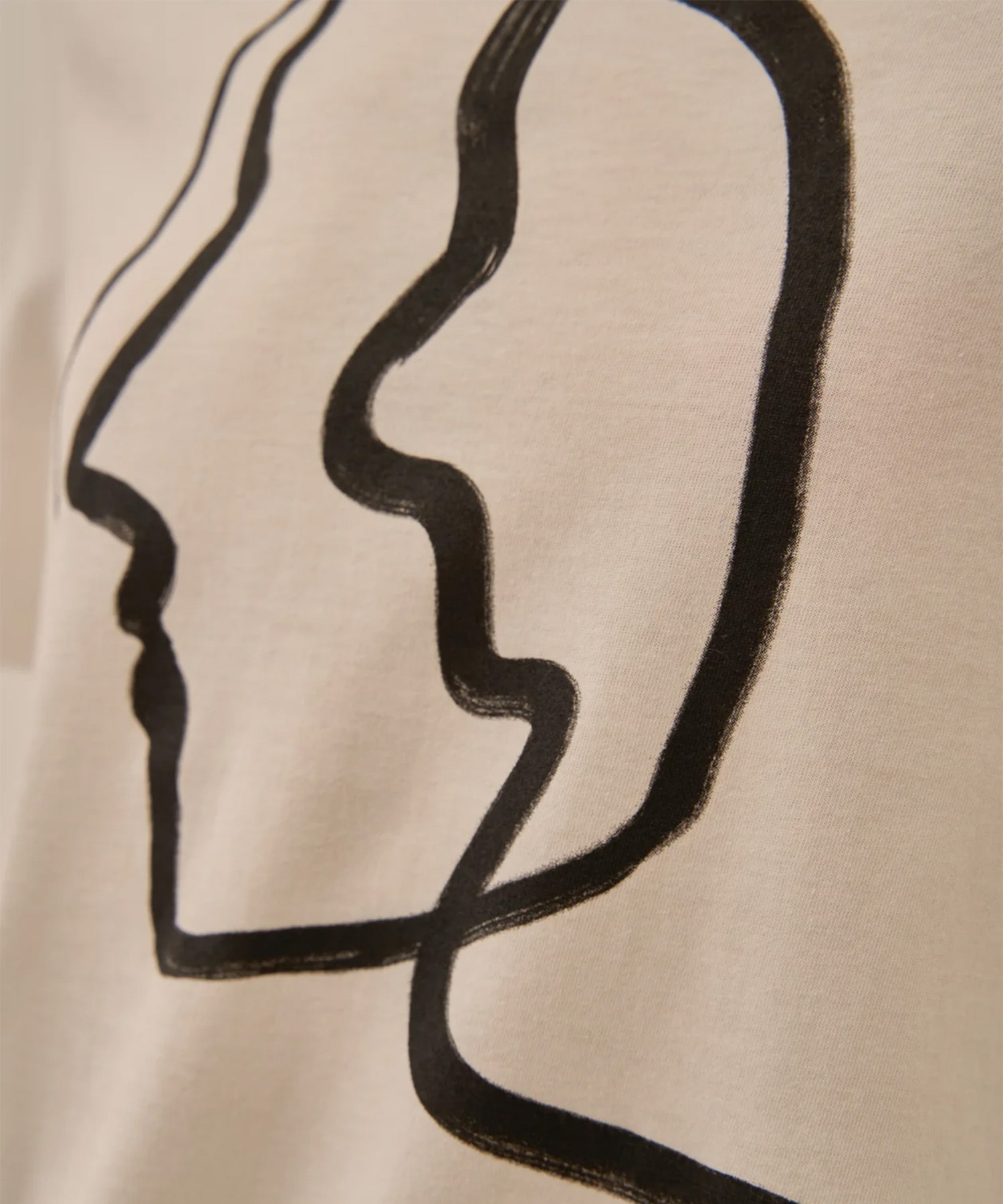 Line portrait T-shirt AKIRANAKA
