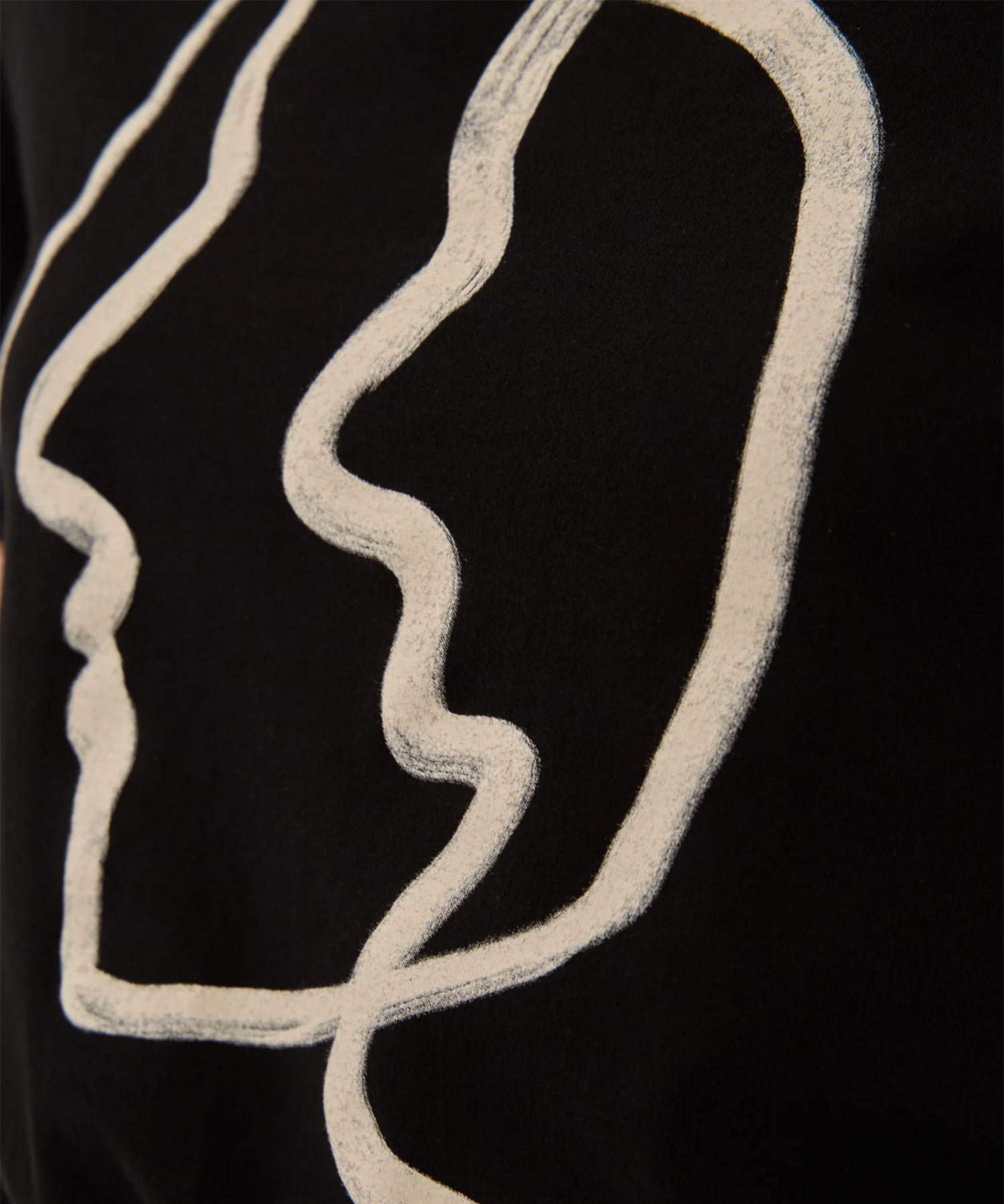 Line portrait T-shirt AKIRANAKA