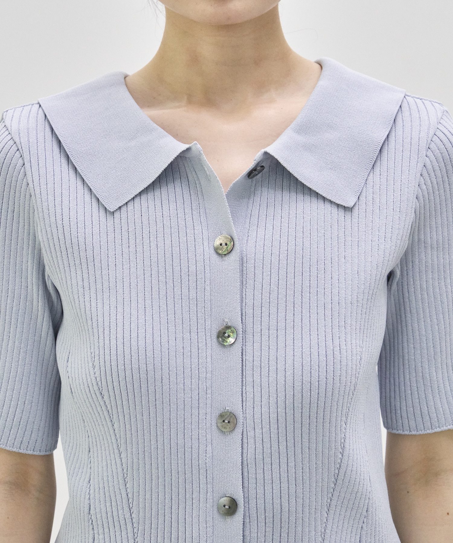 Bustier Combi  Harf Sleeve Knit Tops RITAN