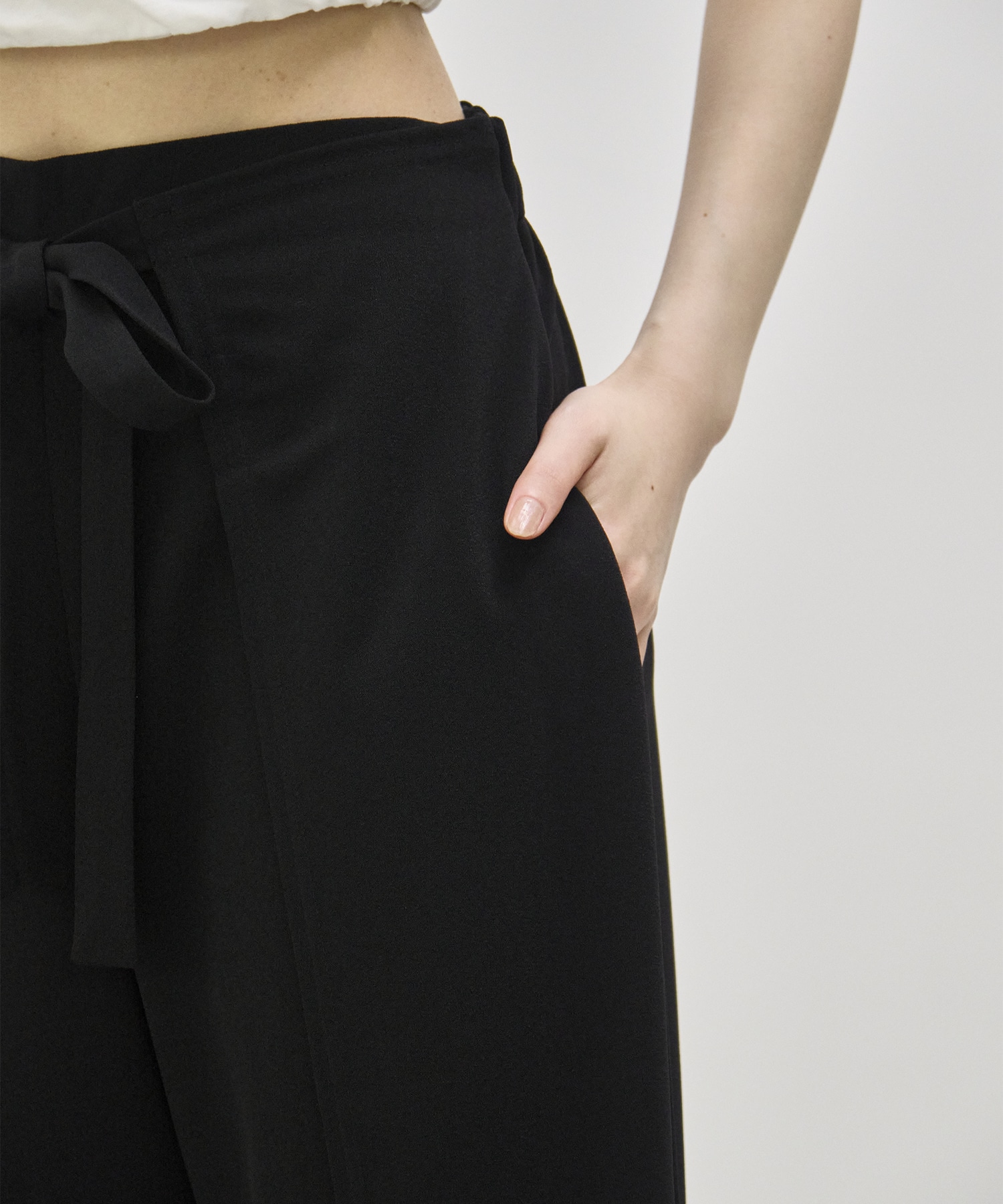 LUELLA WIDE-LEG WRAP TROUSERS COGTHEBIGSMOKE