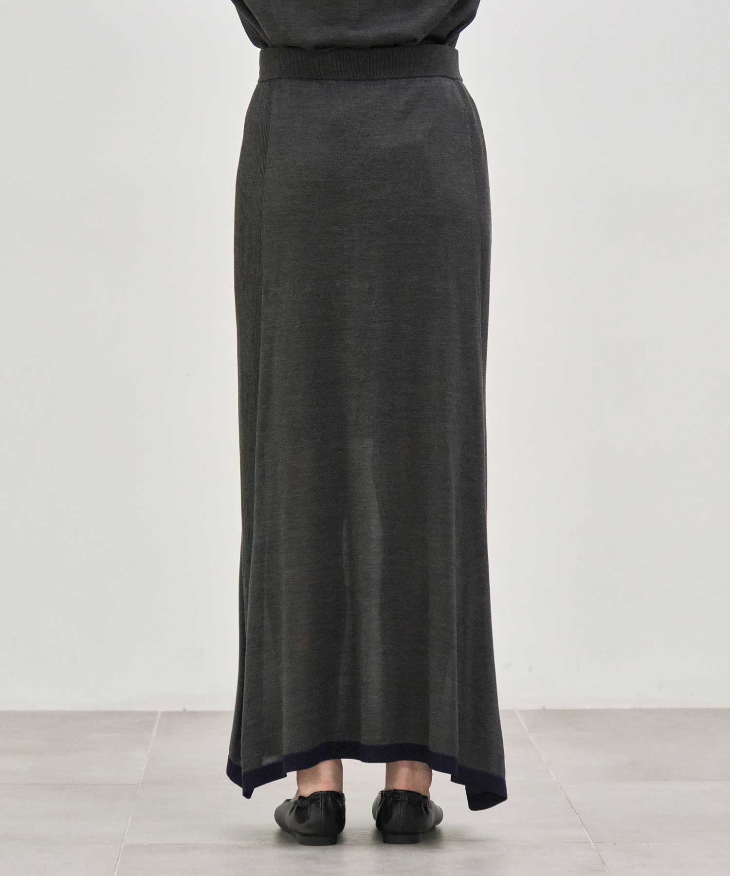 別注 Washable Silk Pencil Skirt CINOH